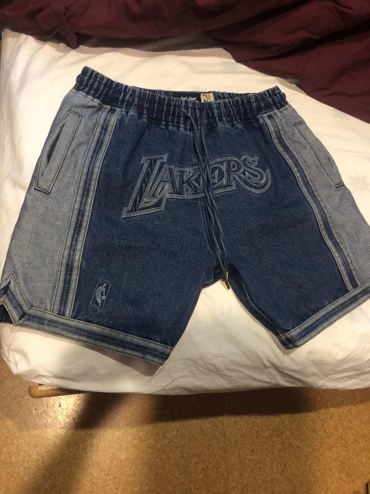 Just Don Just Don Lakers Denim Shorts | Grailed