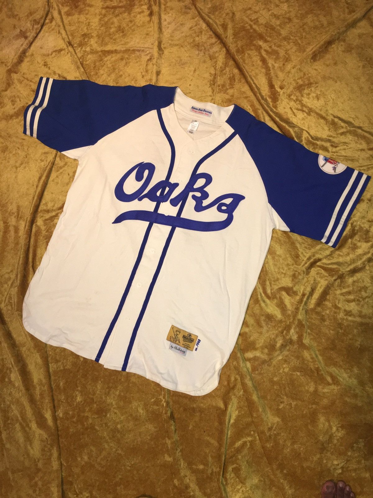 1939 OAKLAND OAKS Home Baseball Jersey :: Ebbets Field Flannels :: Size 2XL