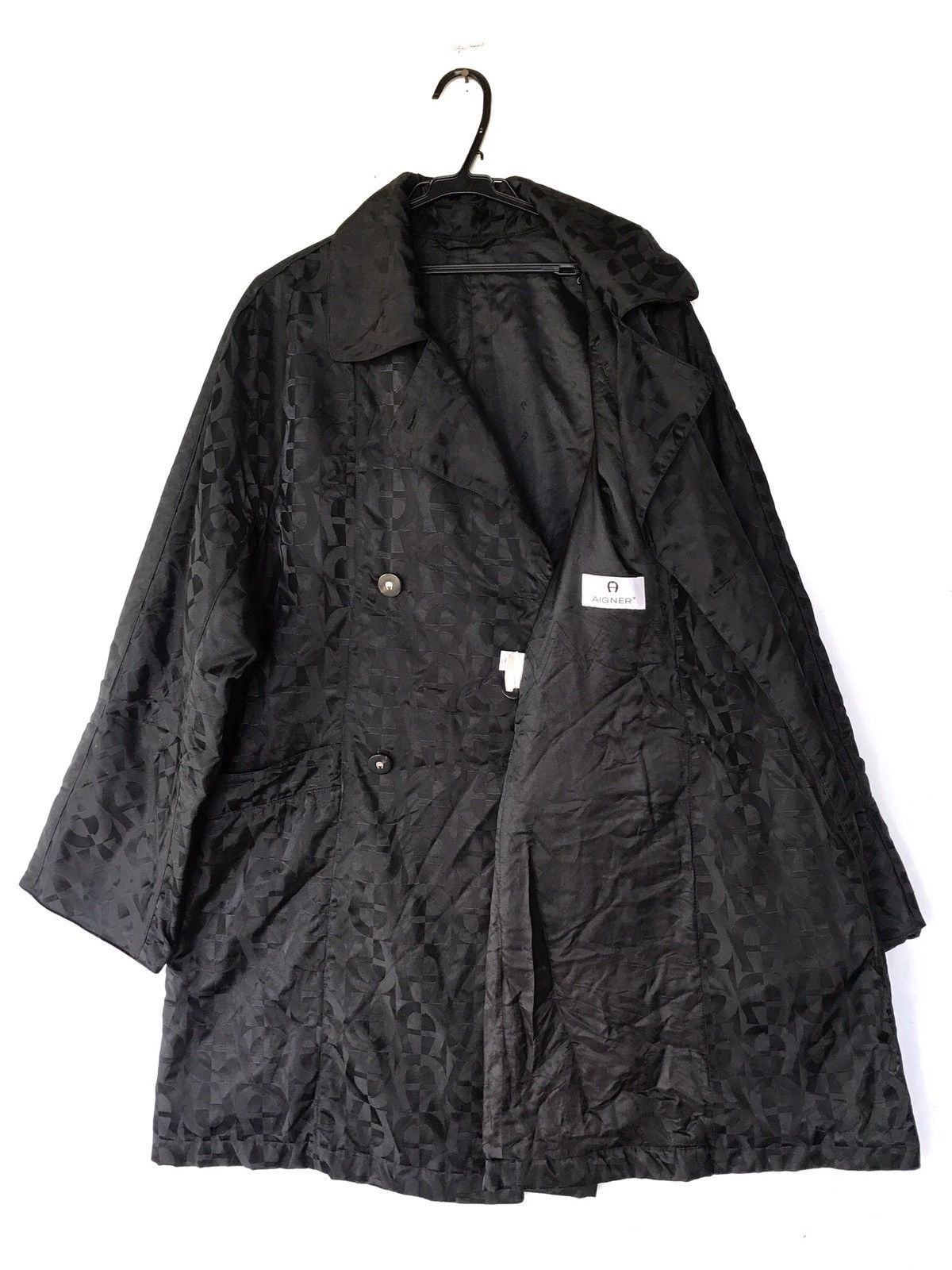 Aigner RARE VINTAGE AIGNER MONOGRAM OVERLONG COAT JACKET Size US M / EU 48-50 / 2 - 3 Thumbnail