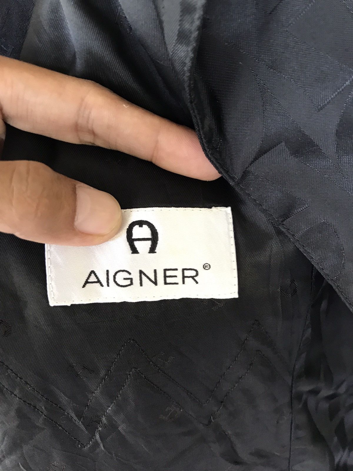 Aigner RARE VINTAGE AIGNER MONOGRAM OVERLONG COAT JACKET Size US M / EU 48-50 / 2 - 10 Thumbnail