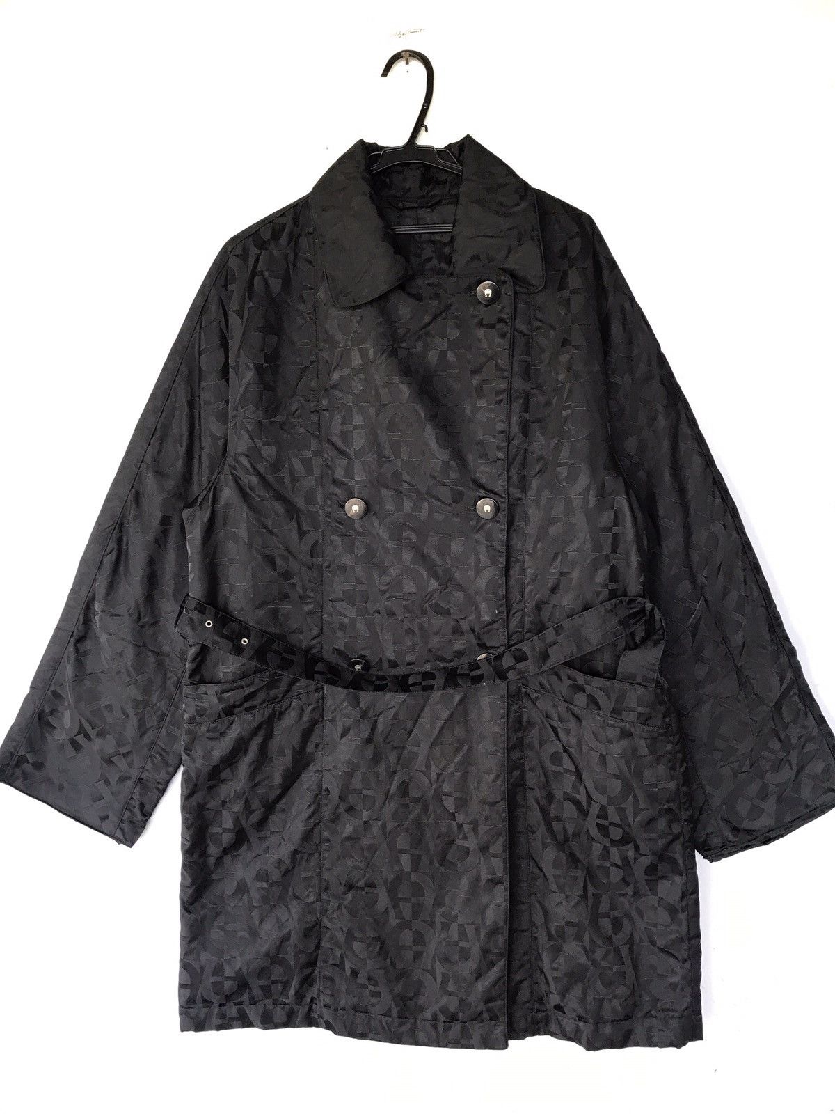 Aigner RARE VINTAGE AIGNER MONOGRAM OVERLONG COAT JACKET Size US M / EU 48-50 / 2 - 1 Thumbnail