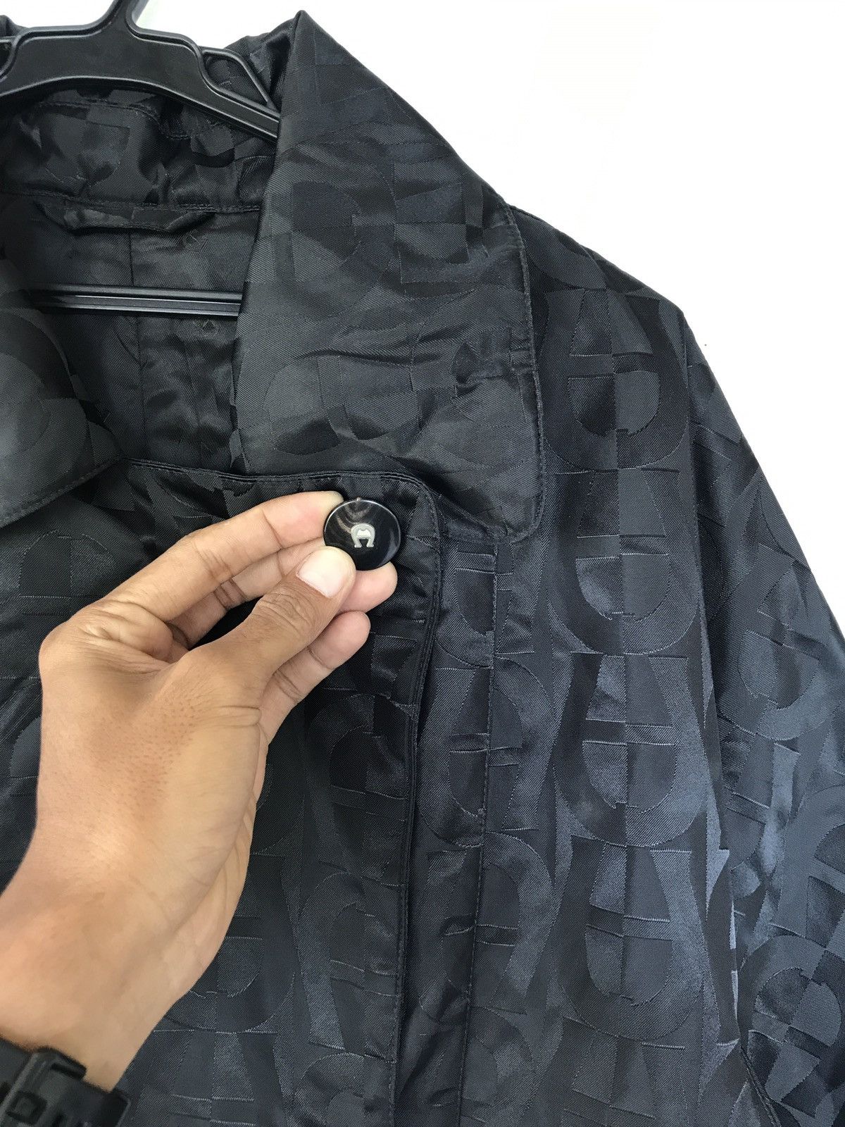 Aigner RARE VINTAGE AIGNER MONOGRAM OVERLONG COAT JACKET Size US M / EU 48-50 / 2 - 6 Thumbnail