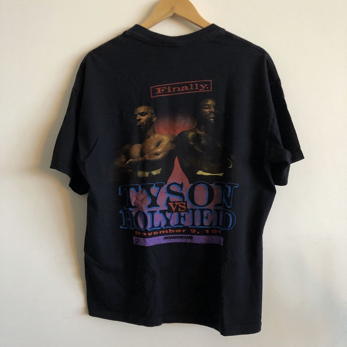 T-shirt Collector Mike Tyson MGM Grand 1995 - Occasion Usagé, Taille XL, Vintage Boxe