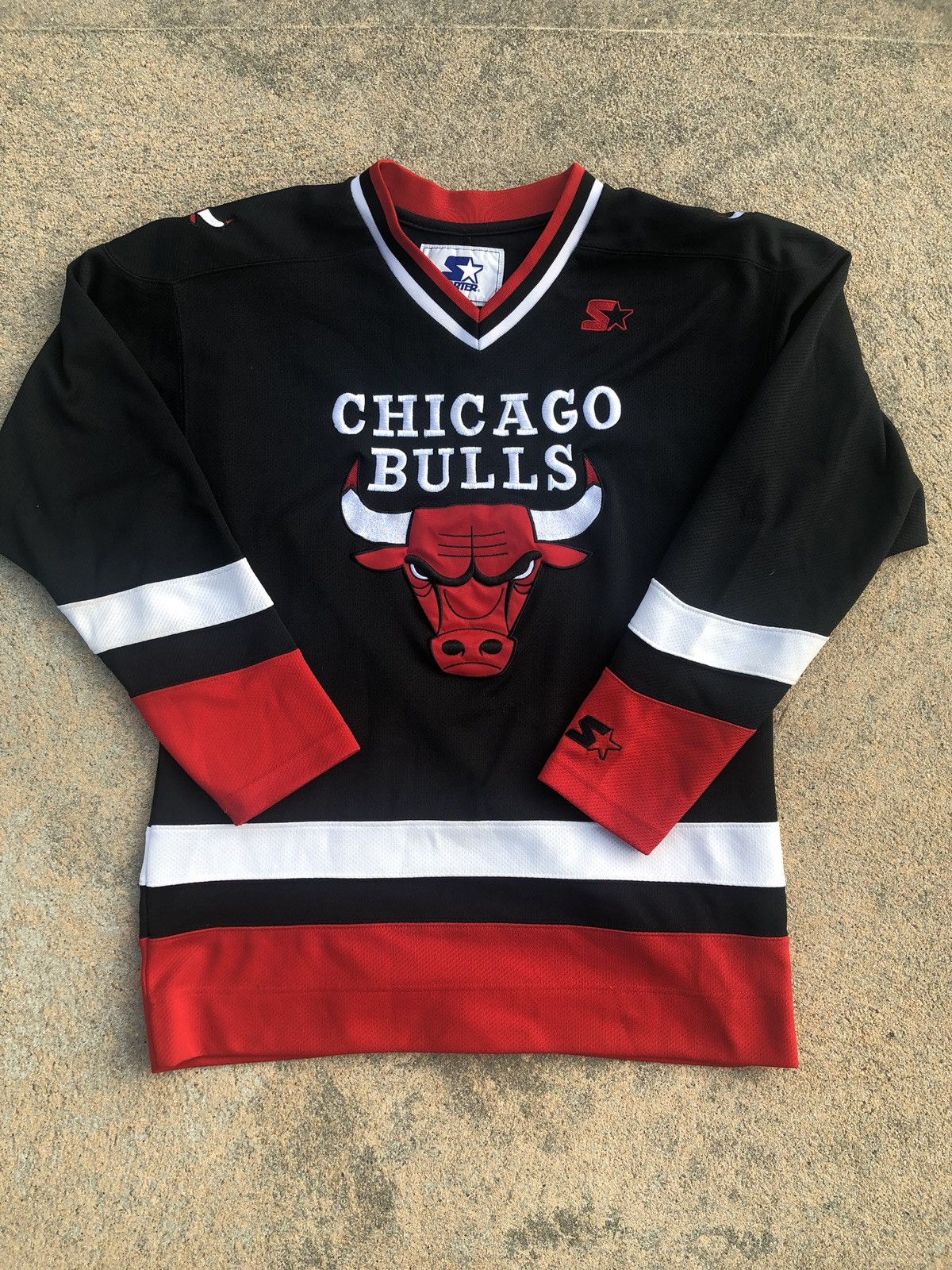 Starter STARTER CHICAGO BULLS LOGO HOCKEY JERSEY 90’S VINTAGE JORDAN