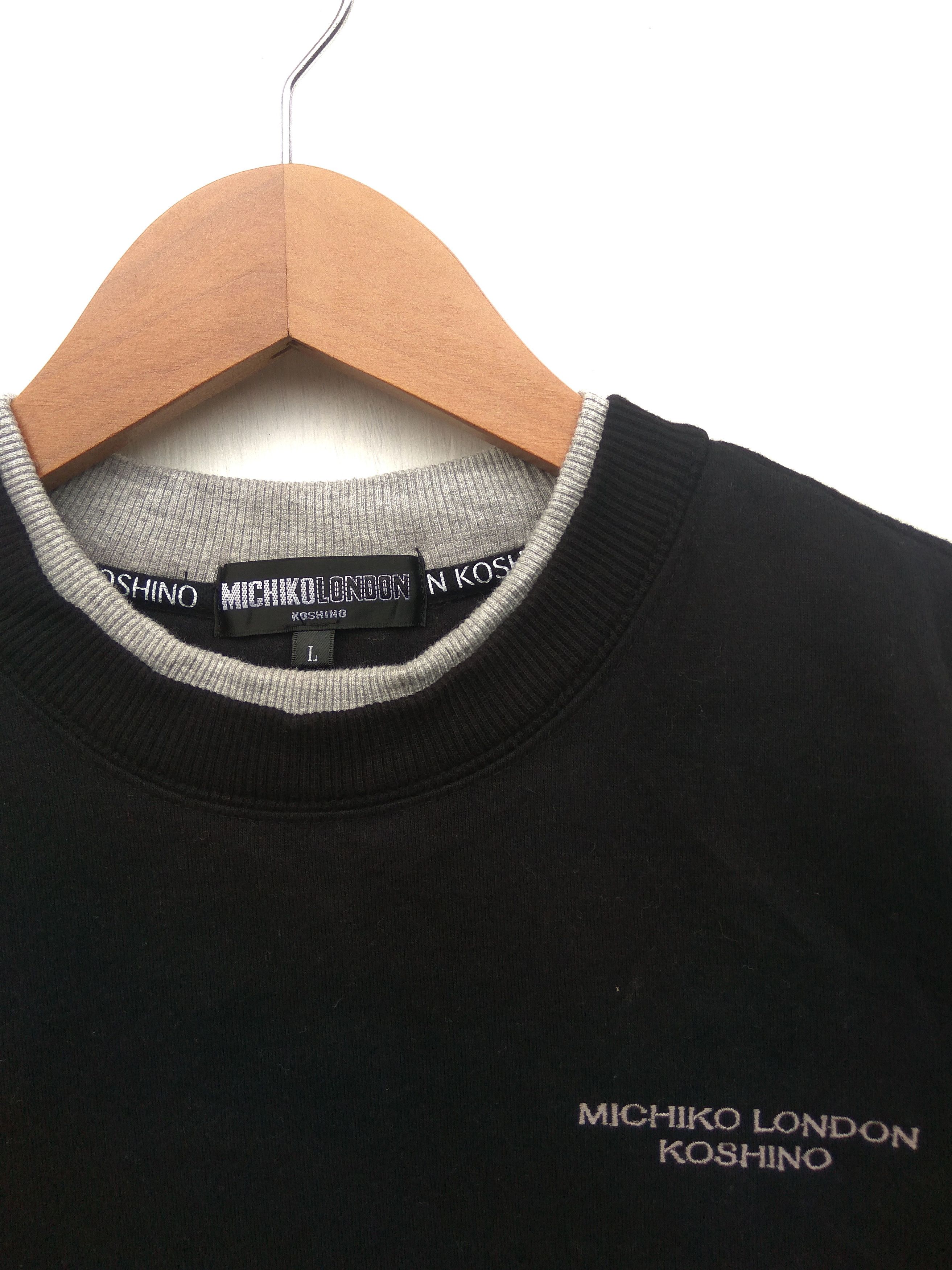 Michiko Koshino 🔥 Michiko London Koshino sweatshirt spell out jumper Size US L / EU 52-54 / 3 - 3 Thumbnail