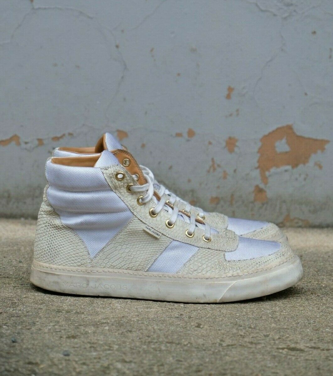 Marc Jacobs Sneaker Hi Top white snake