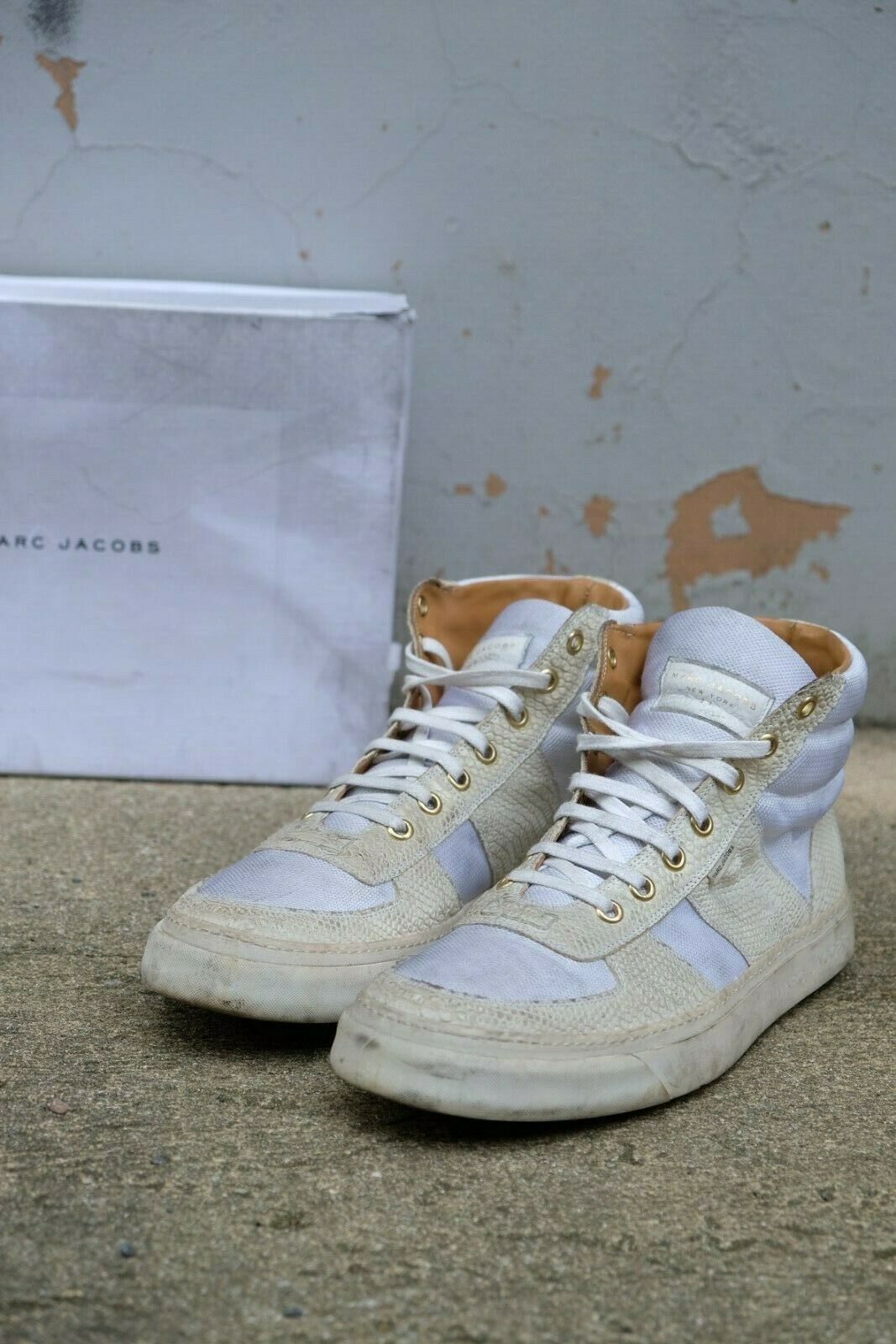 Marc Jacobs Sneaker Hi Top white snake