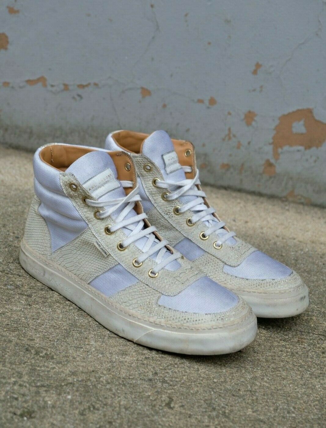 Marc Jacobs Sneaker Hi Top white snake