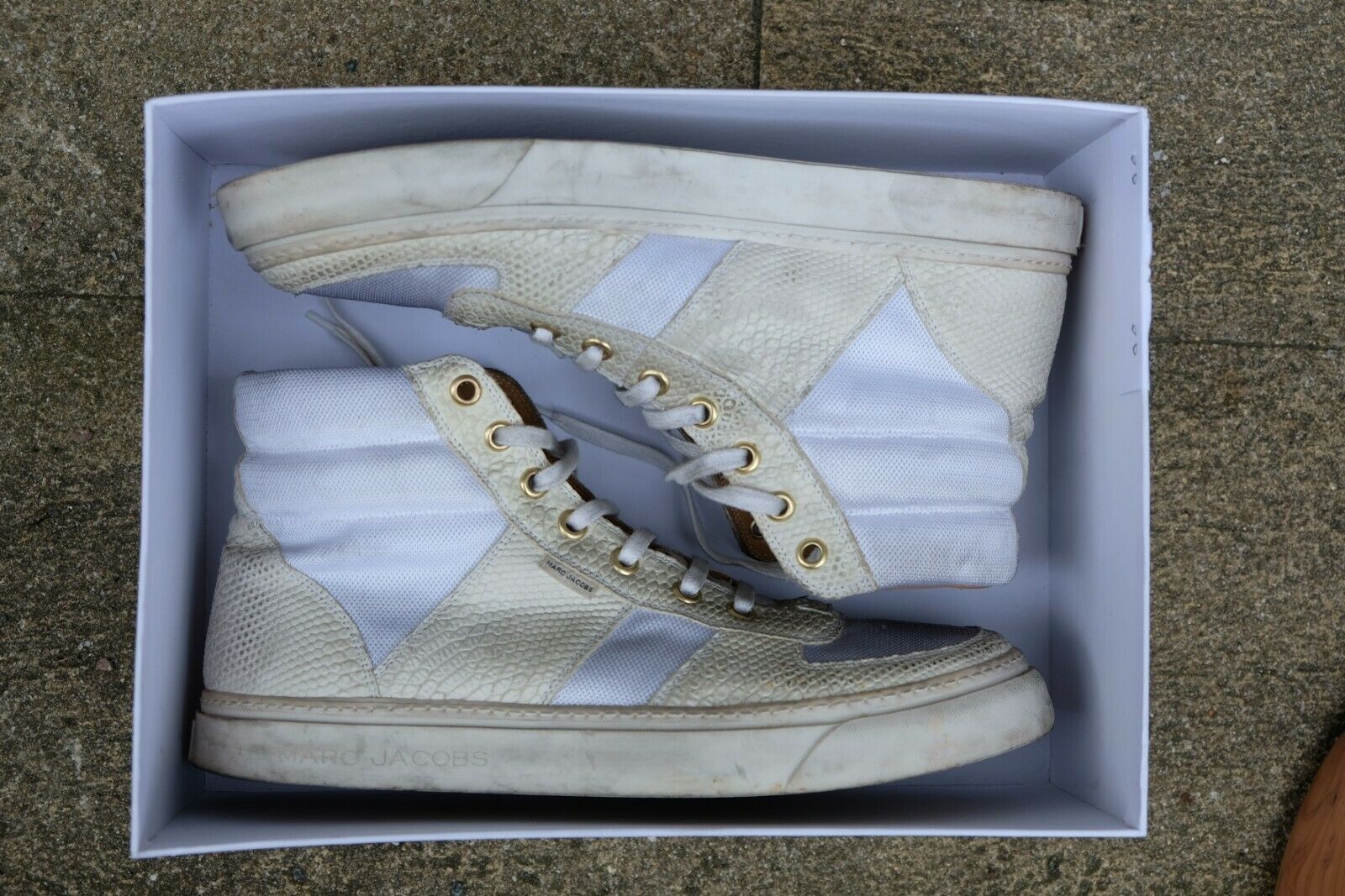 Marc Jacobs Sneaker Hi Top white snake
