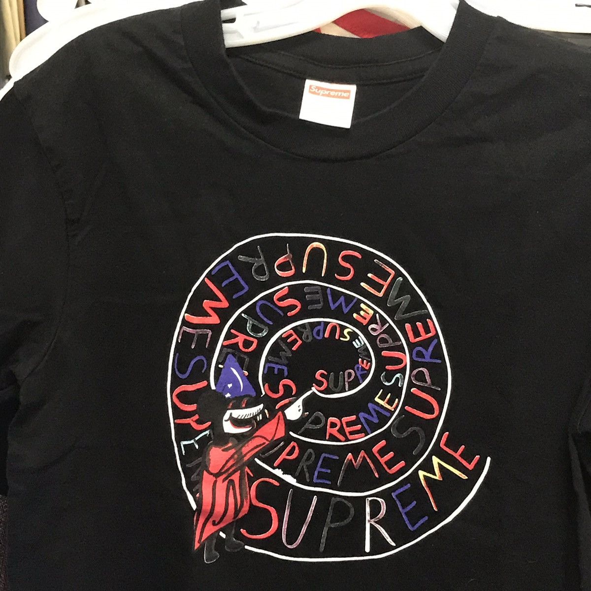 Supreme Supreme Wizard Spiral Mouse Tee Mickey Mouse Fantasia | Grailed