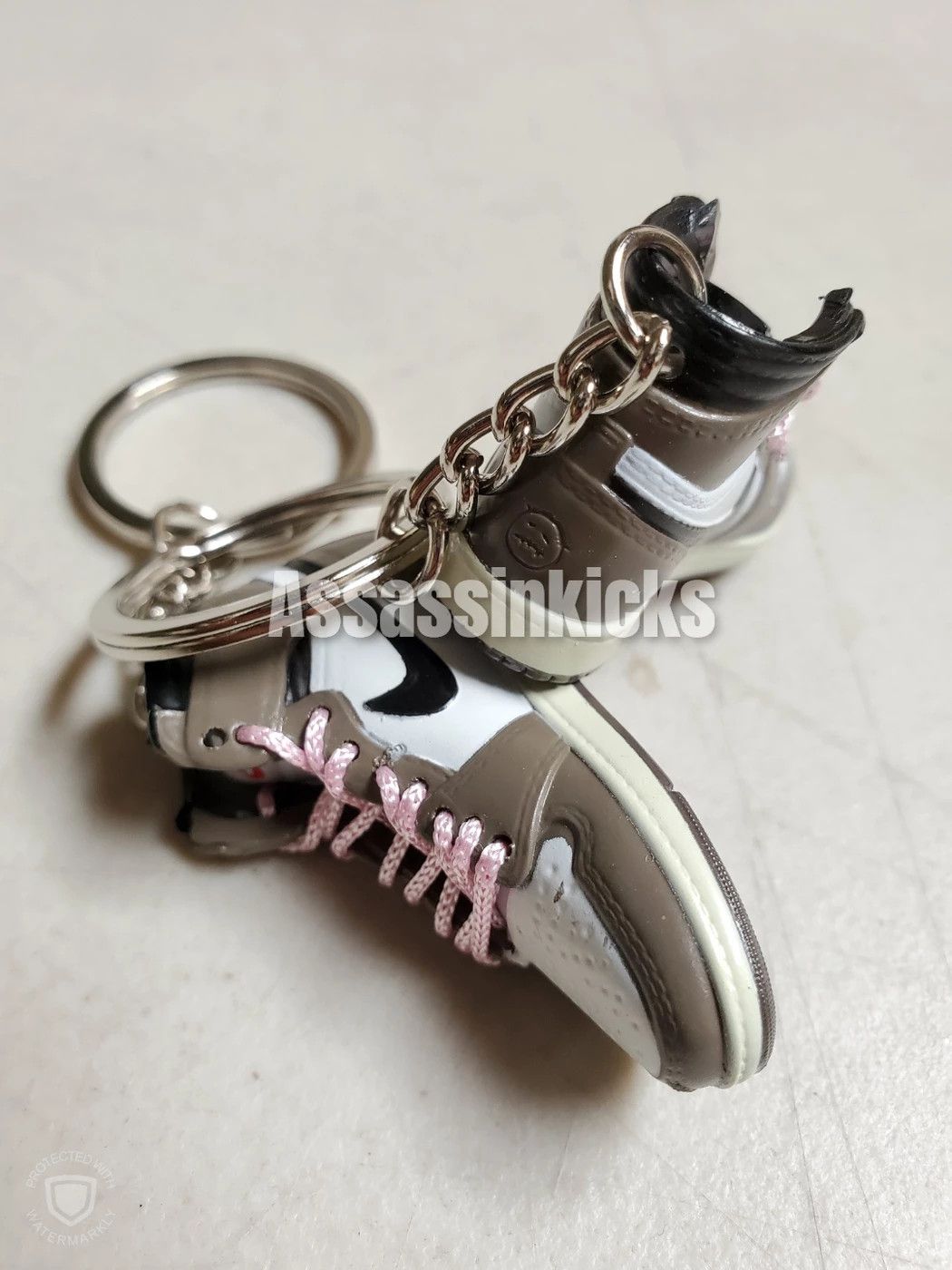 Nike Travis Scott Nike Air jordan 1 3d key chain key ring pink | Grailed