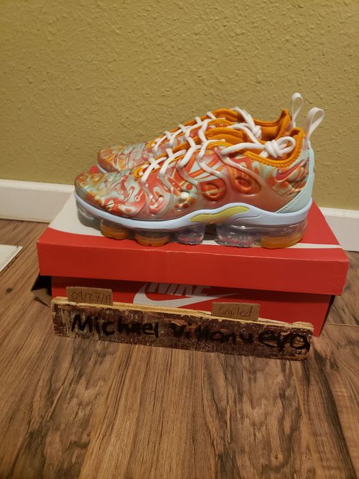 Air vapormax plus clearance dip dye mint orange