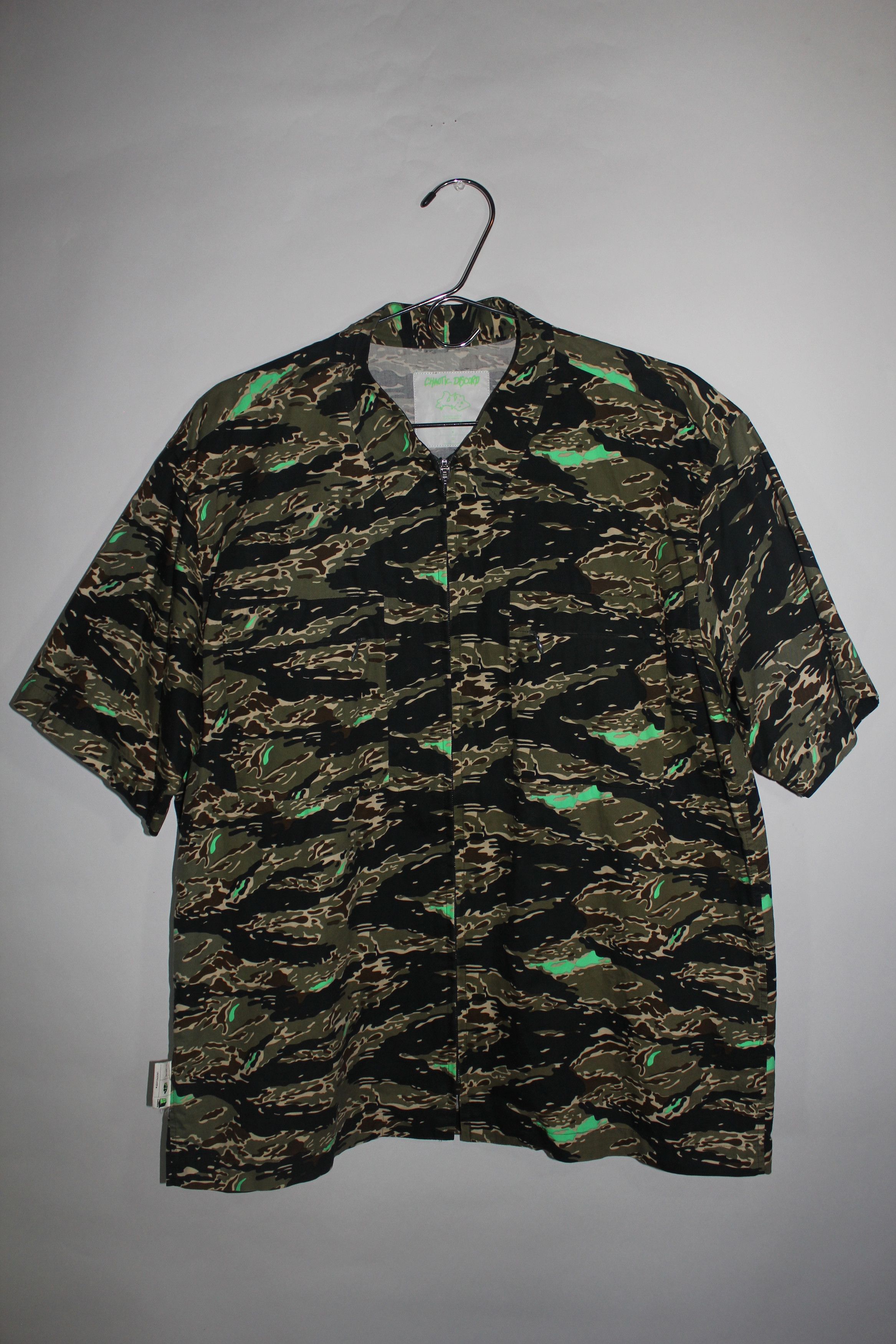 Undercover Chaotic Discord Camo Zip Shirt | Grailed