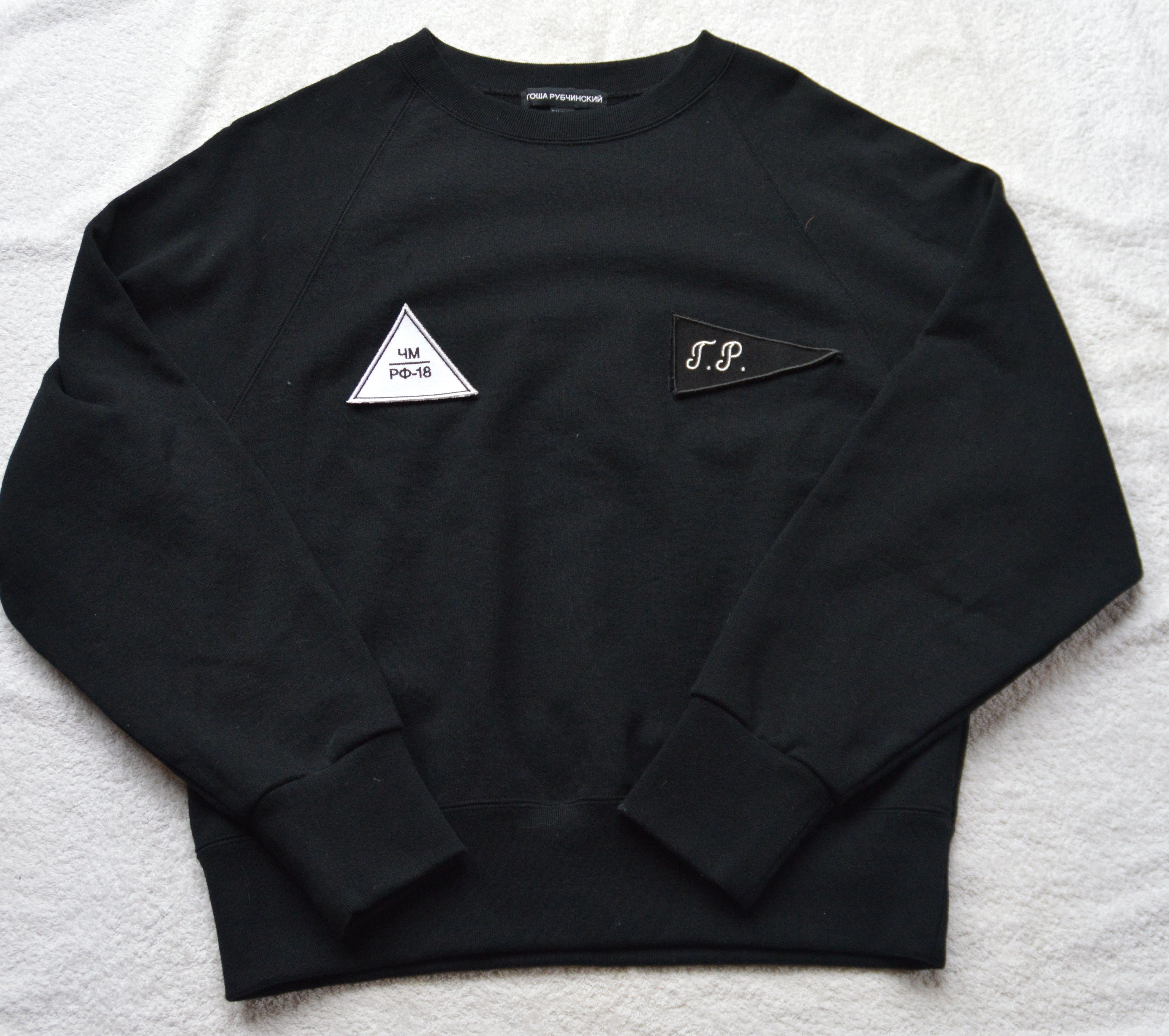 トップス GOSHA RUBCHINSKIY 18AW Knit Gosha Rubchinskiy Black Graphic Knit Turtleneck Gosha