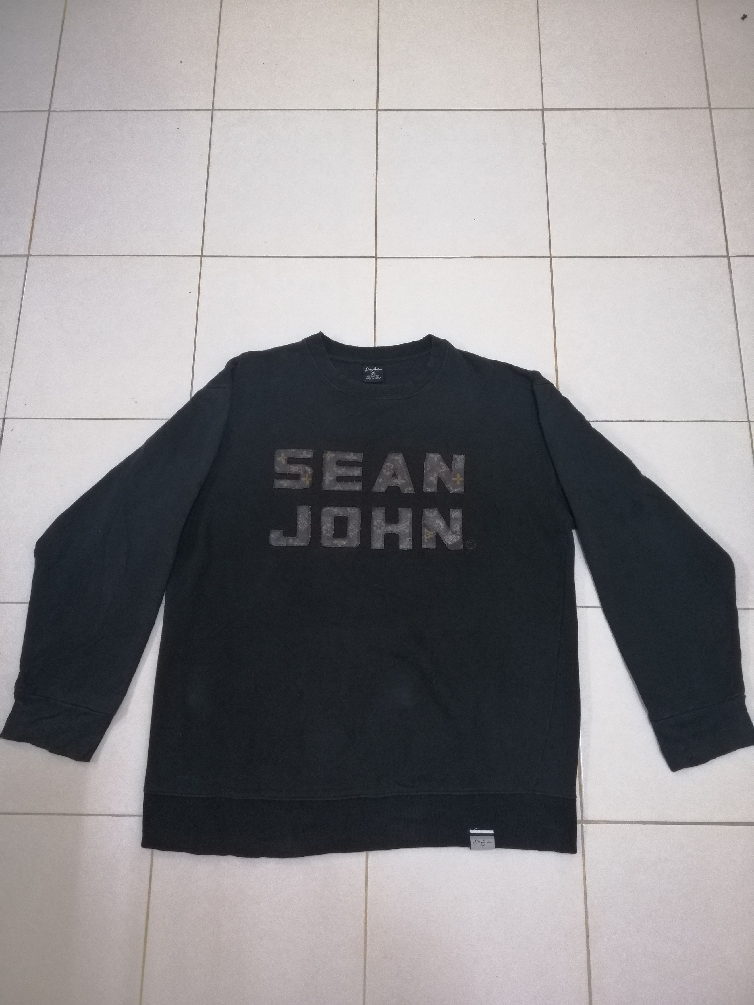 Sean John Vintage Sean John Monogram Logo Sweatshirt B6 Size US XL / EU 56 / 4 - 4 Thumbnail