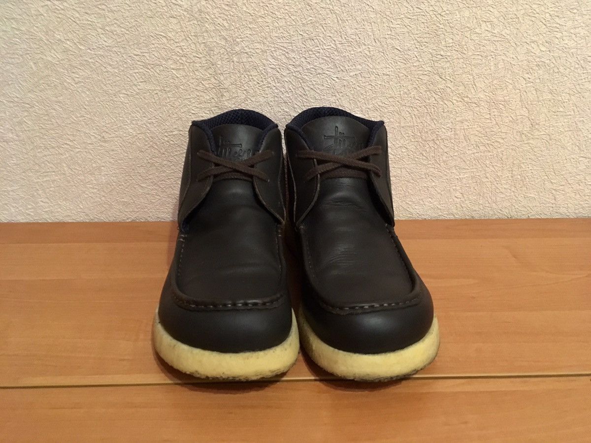 Stussy × Vintage Stussy Brown Leather Chukka Boots Size US 12 / EU 45 - 4 Thumbnail