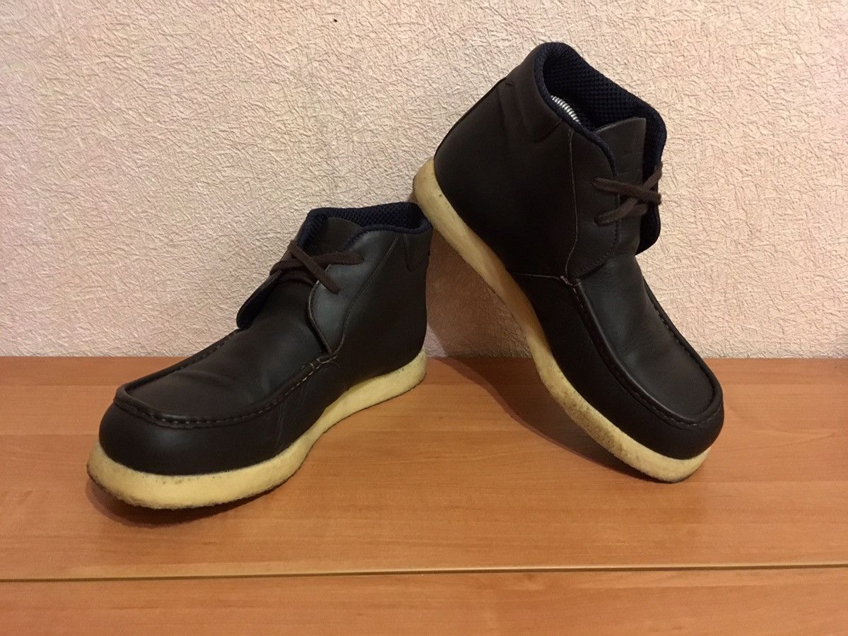 Stussy × Vintage Stussy Brown Leather Chukka Boots Size US 12 / EU 45 - 7 Thumbnail