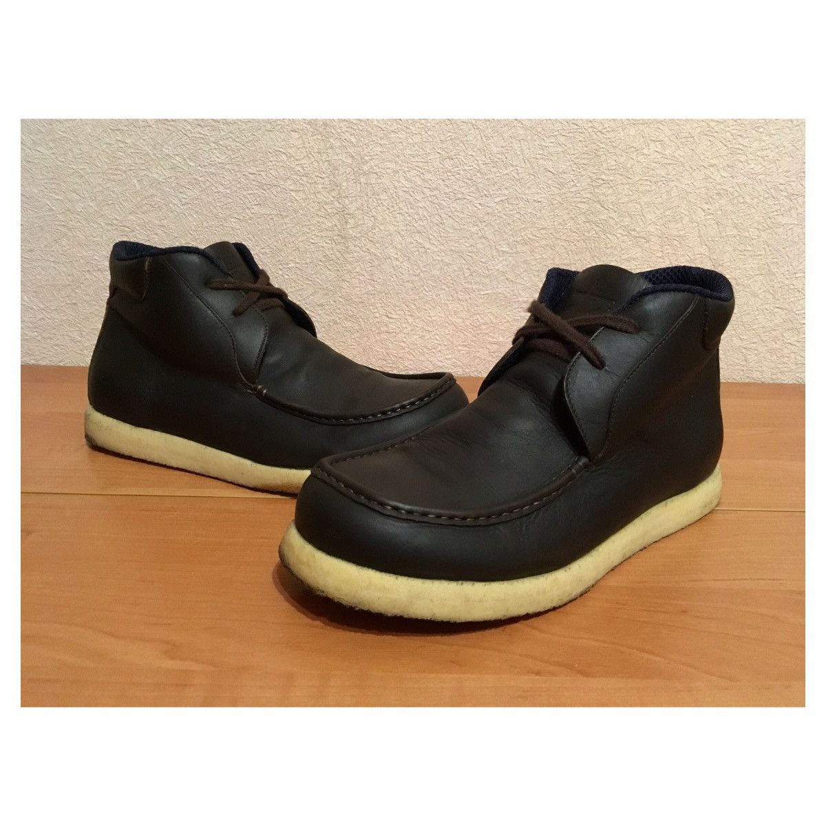 Stussy × Vintage Stussy Brown Leather Chukka Boots Size US 12 / EU 45 - 2 Thumbnail