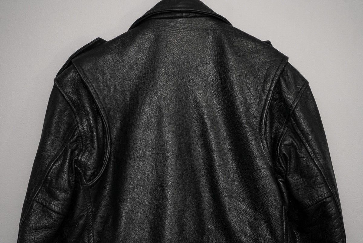 Genuine Leather × Vintage 90’s Biker Jacket Size US M / EU 48-50 / 2 - 4 Thumbnail
