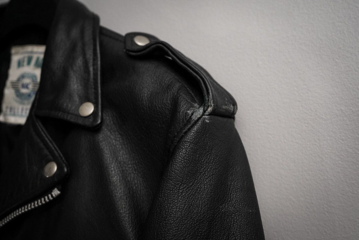 Genuine Leather × Vintage 90’s Biker Jacket Size US M / EU 48-50 / 2 - 9 Thumbnail