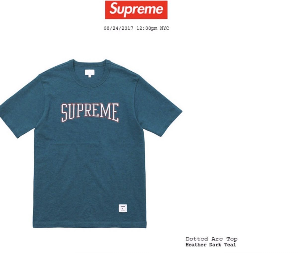 Supreme dotted arc hot sale tee