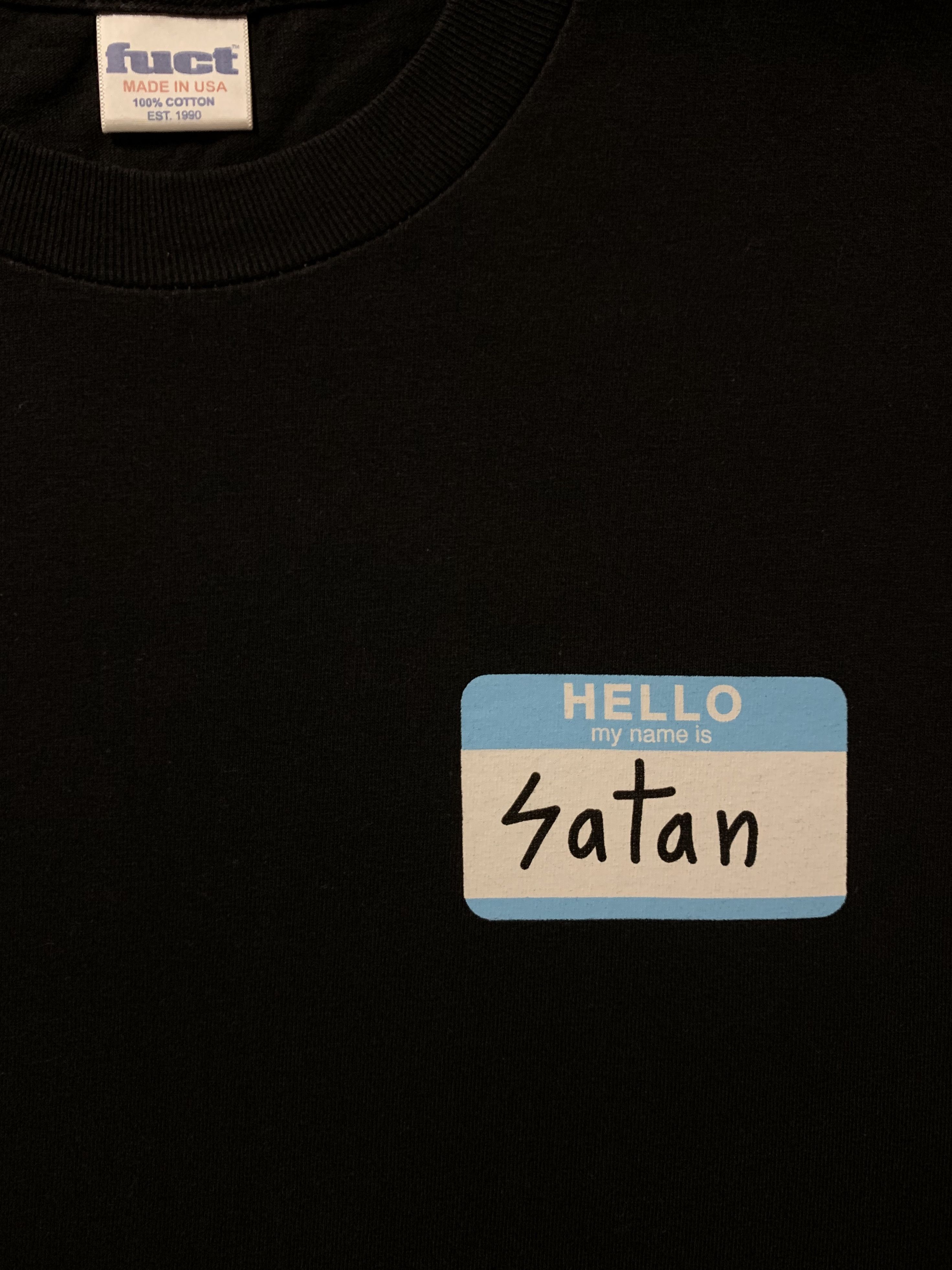 Fuct Hello My Name Is Satan 1994 Tee Size US L / EU 52-54 / 3 - 2 Preview