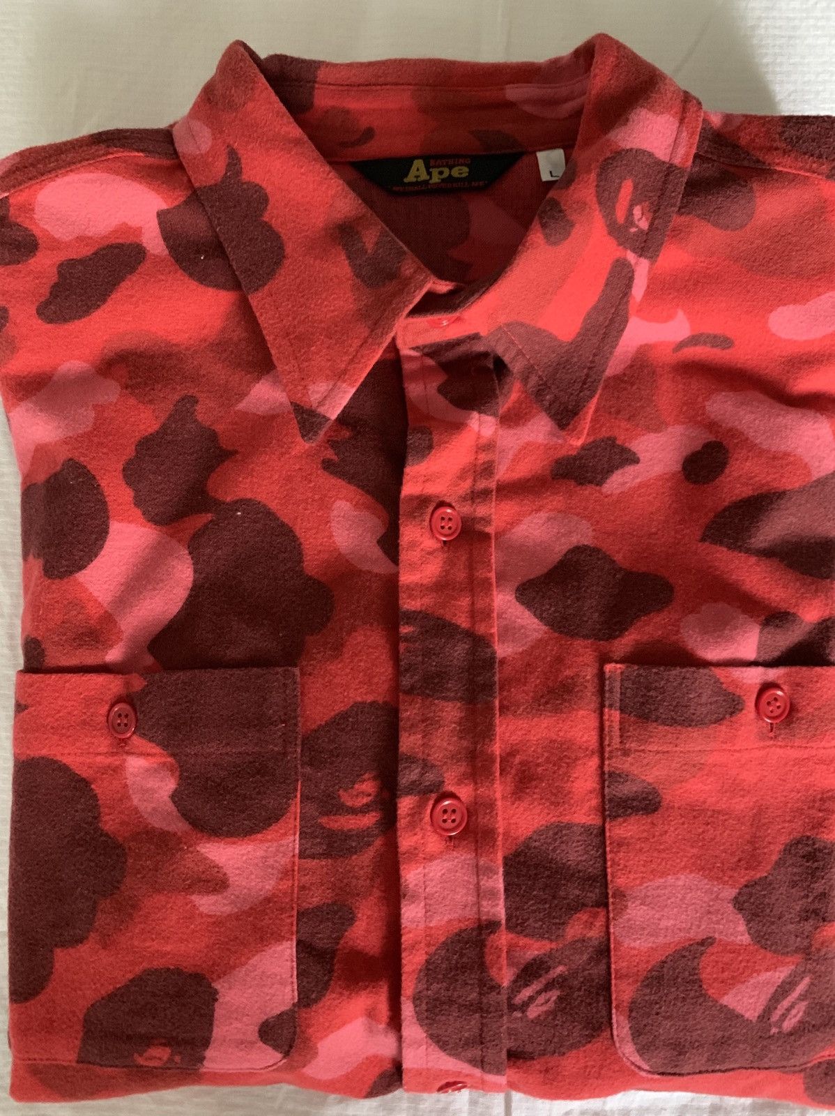 Color Camo Button Up Shirt