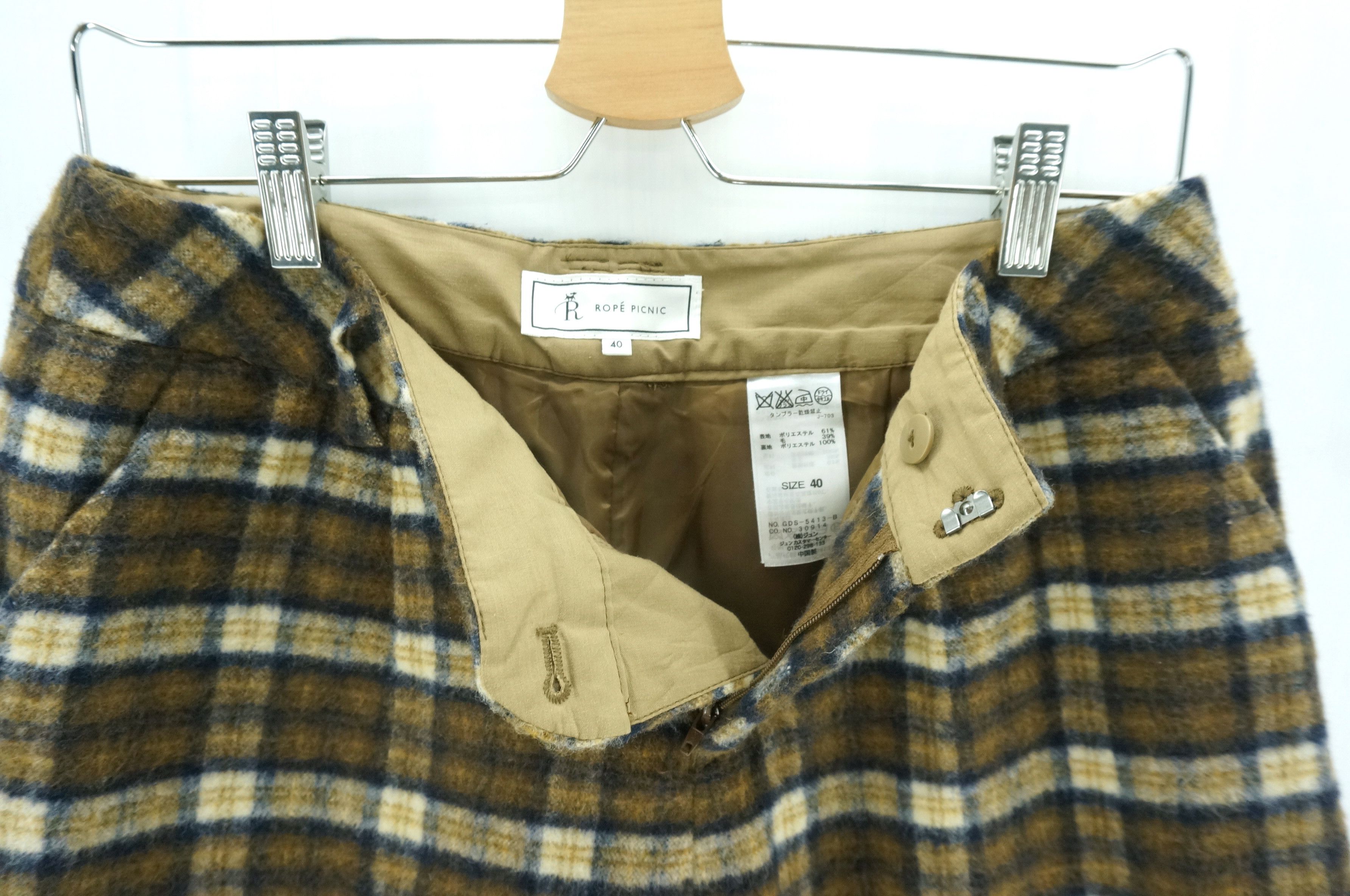 Japanese Brand ROPE PICNIC Wool Polyester Tartan Plaid Shorts Size US 30 / EU 46 - 5 Thumbnail