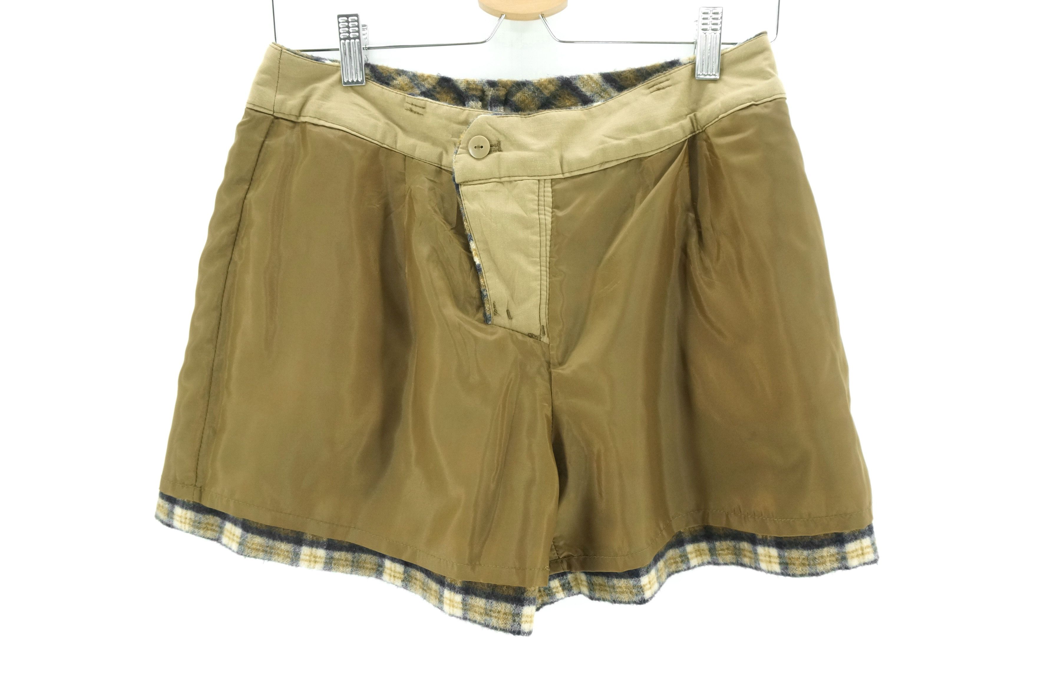 Japanese Brand ROPE PICNIC Wool Polyester Tartan Plaid Shorts Size US 30 / EU 46 - 6 Thumbnail