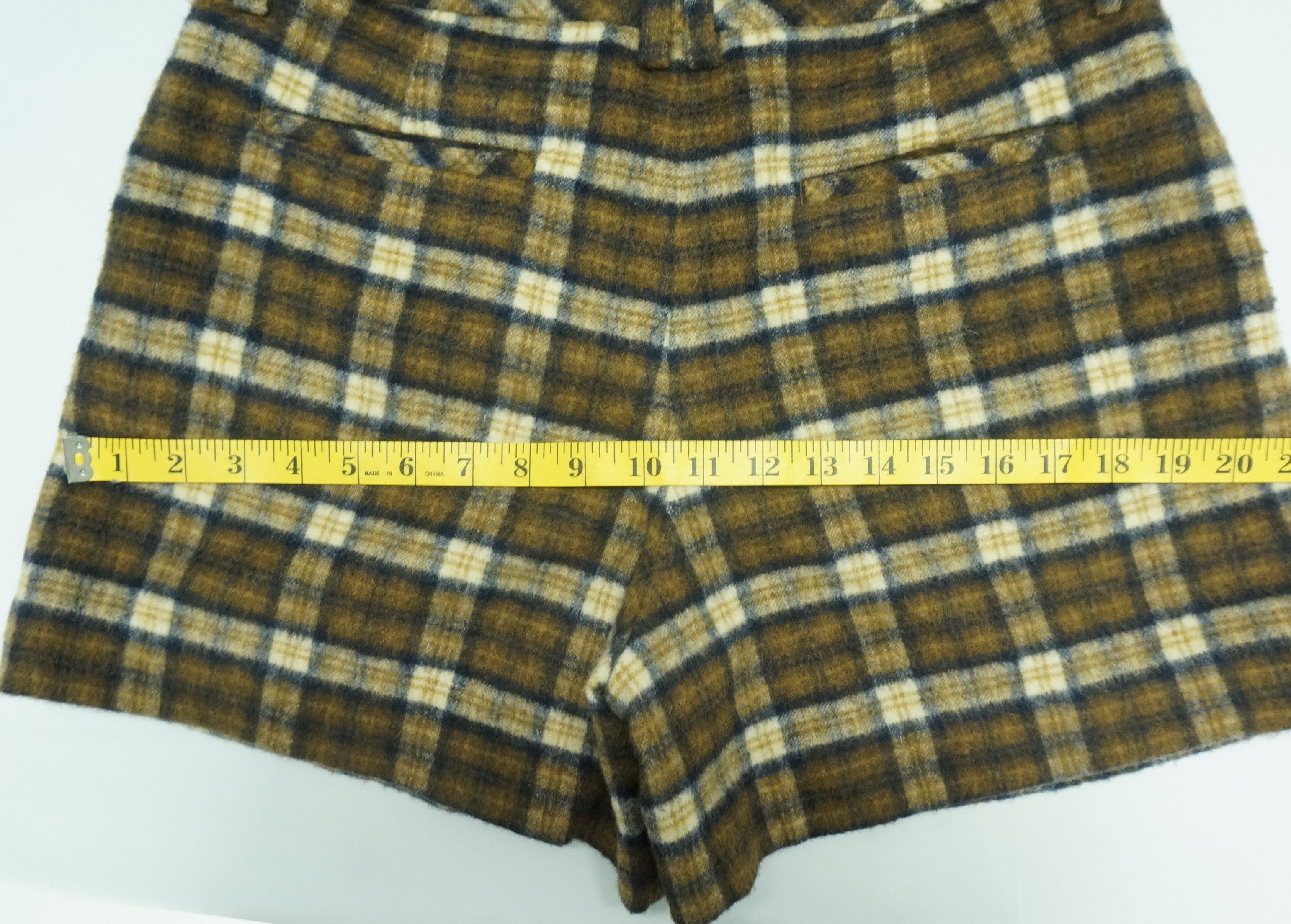 Japanese Brand ROPE PICNIC Wool Polyester Tartan Plaid Shorts Size US 30 / EU 46 - 10 Thumbnail