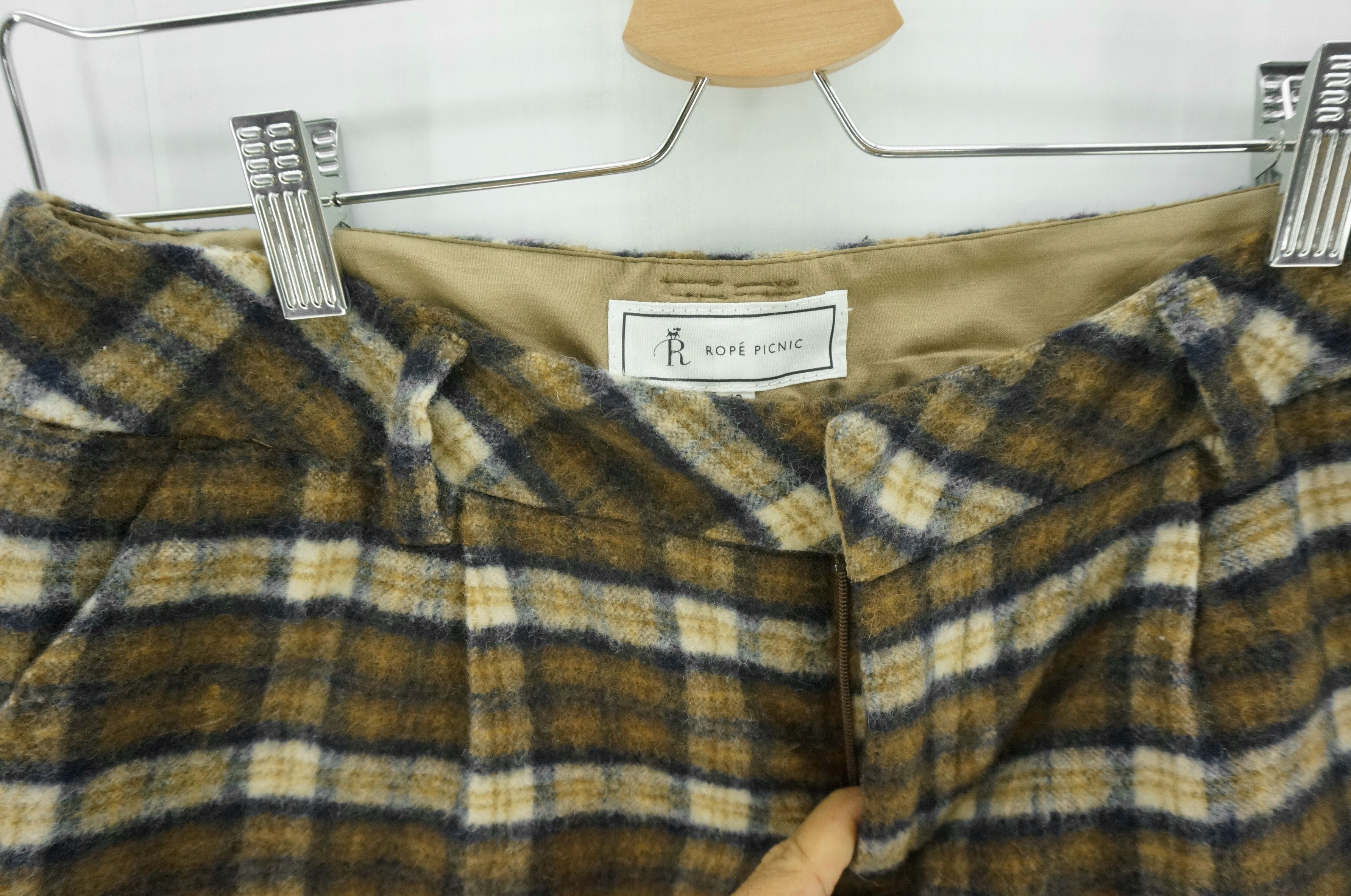Japanese Brand ROPE PICNIC Wool Polyester Tartan Plaid Shorts Size US 30 / EU 46 - 2 Thumbnail