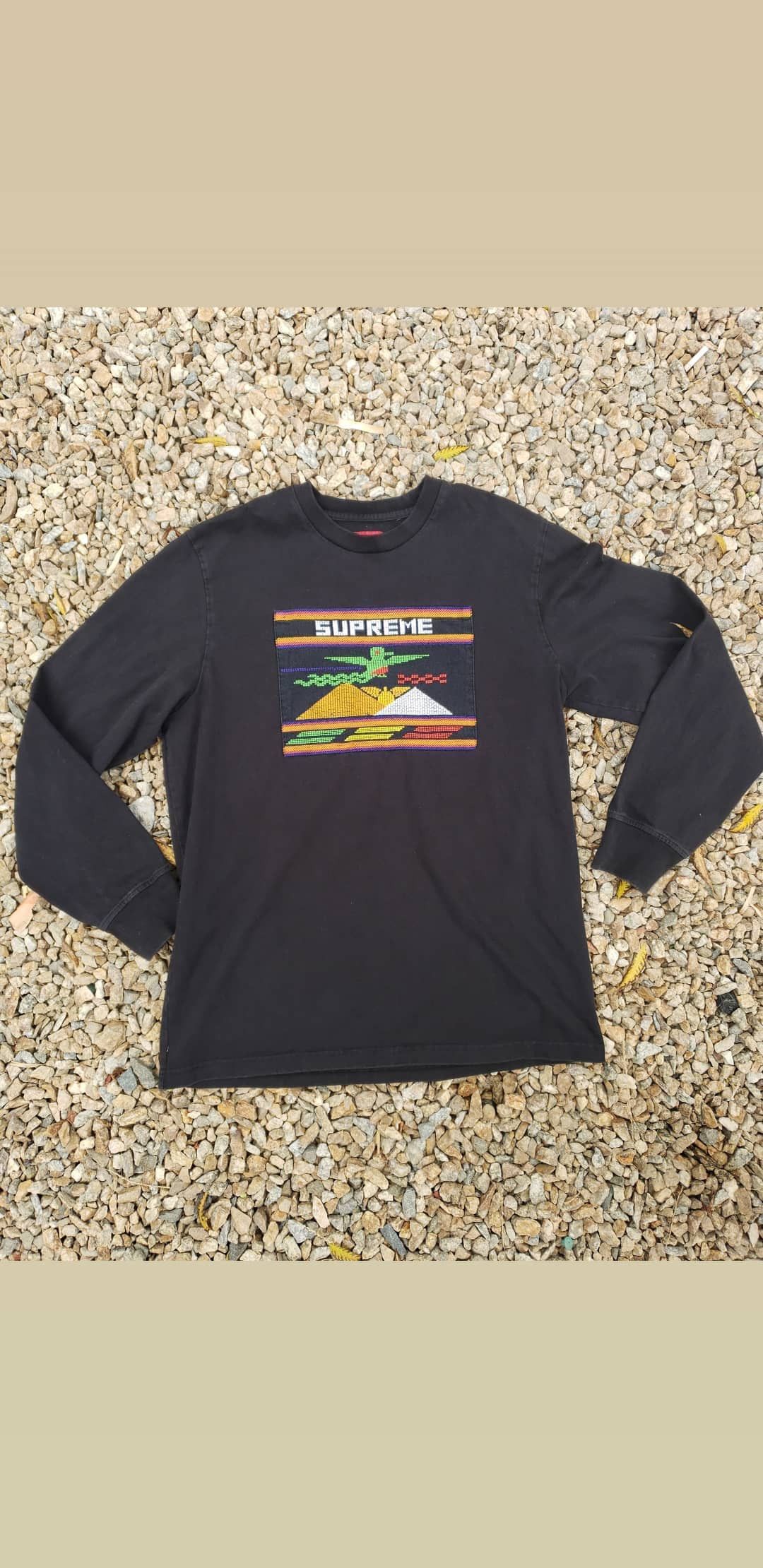 Supreme Supreme Needlepoint Patch L/S Top | Grailed