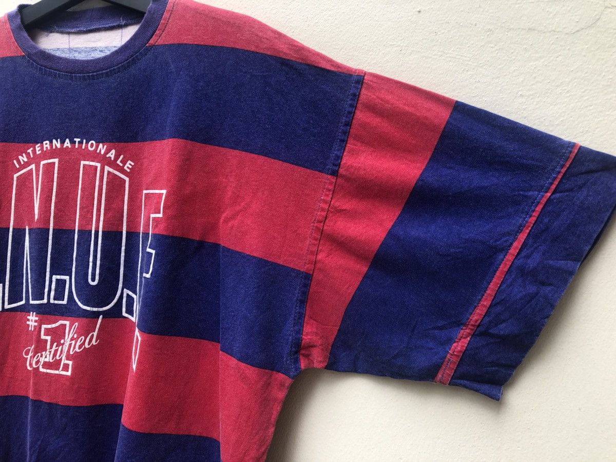 Vintage 90s e.n.u.f. International Spell Out Border Striped Hip Hop Size US XL / EU 56 / 4 - 3 Thumbnail