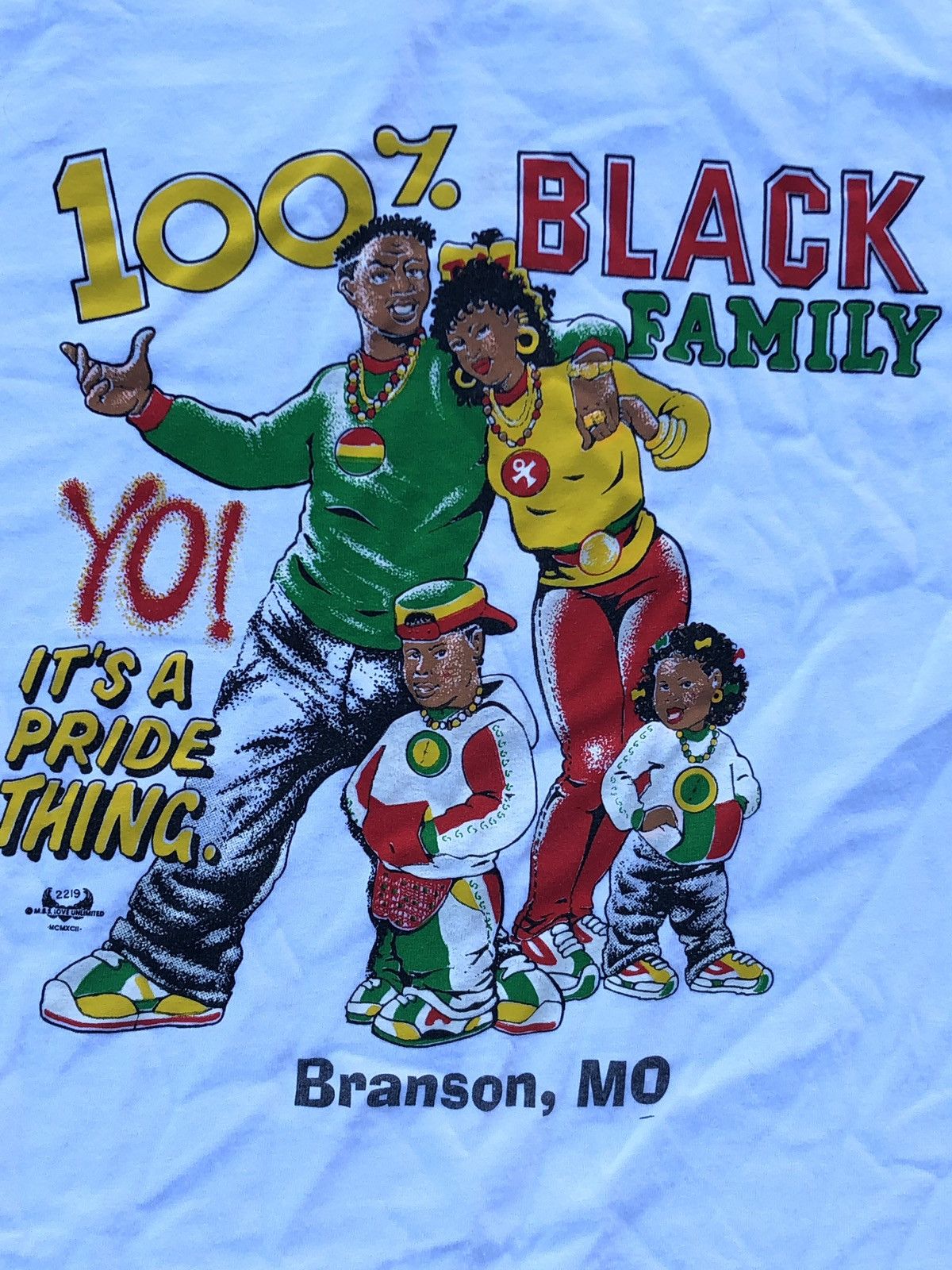 Vintage Vintage 100% Black Family “It’s A Pride Thing” Tee Size US XL / EU 56 / 4 - 2 Preview