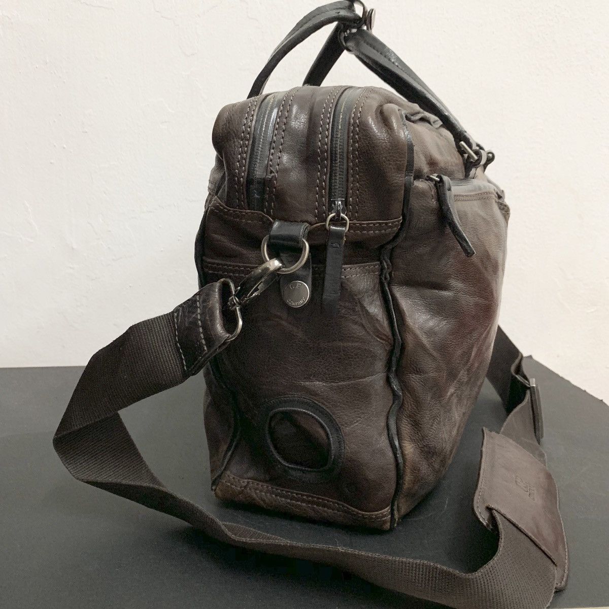 C.P. Company C.P COMPANY MASSIMO OSTI Leather Messenger Bag Size ONE SIZE - 8 Thumbnail