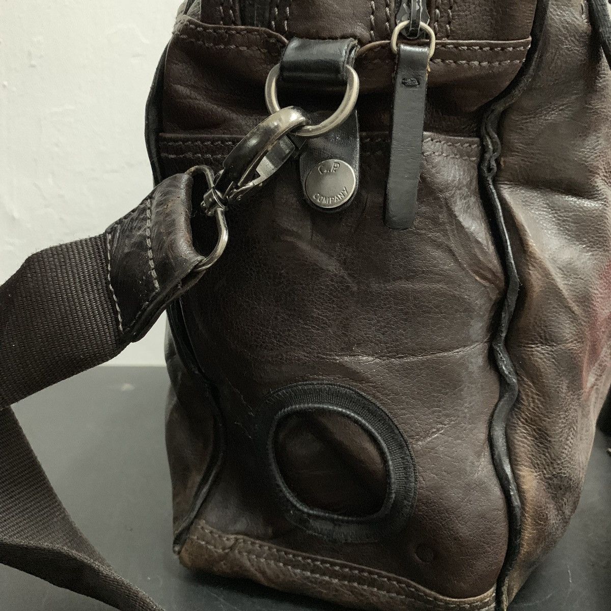 C.P. Company C.P COMPANY MASSIMO OSTI Leather Messenger Bag Size ONE SIZE - 3 Thumbnail