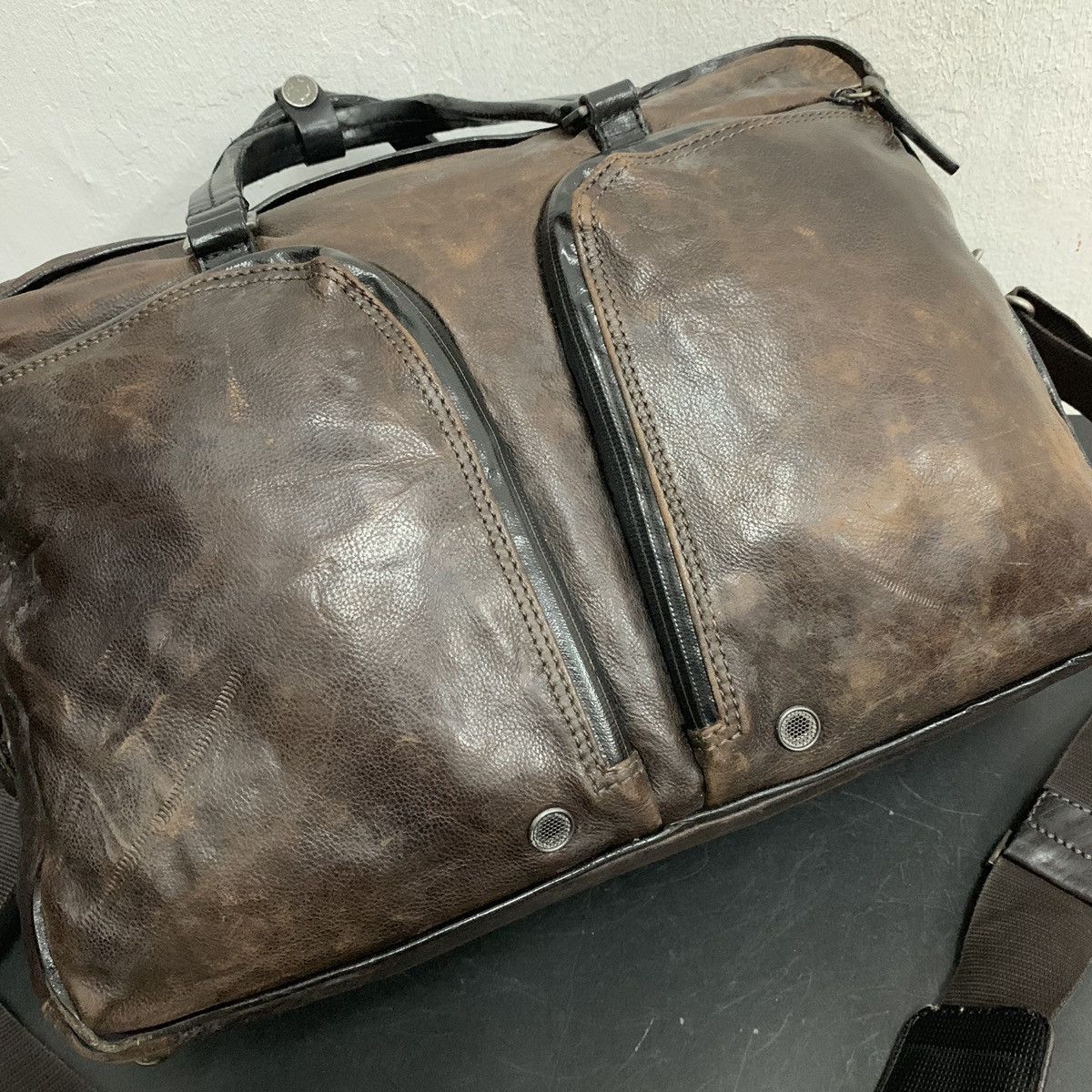 C.P. Company C.P COMPANY MASSIMO OSTI Leather Messenger Bag Size ONE SIZE - 2 Thumbnail