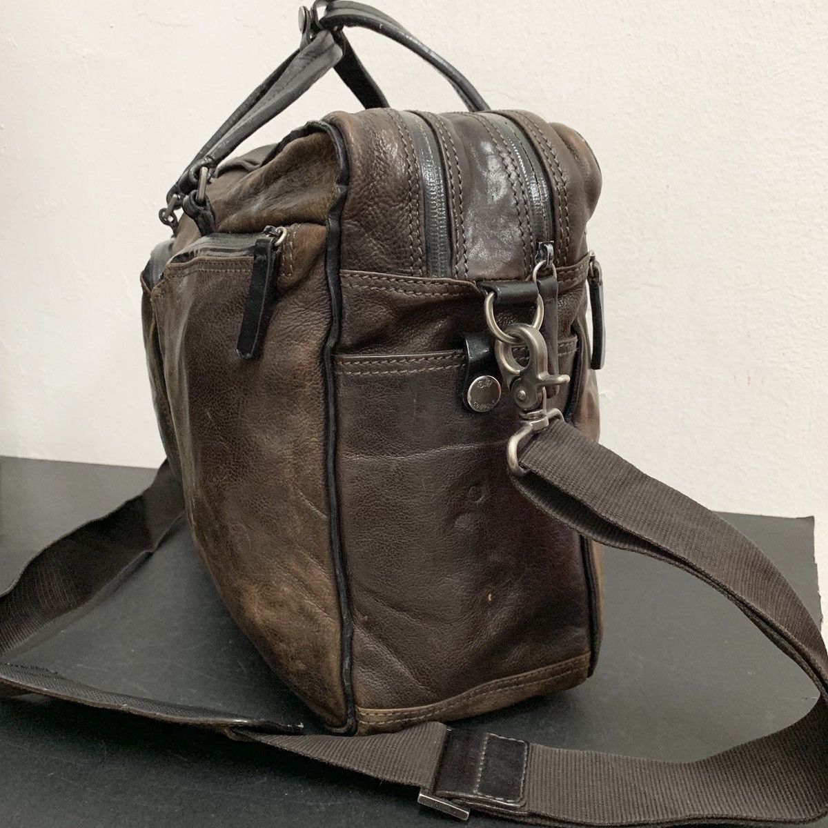 C.P. Company C.P COMPANY MASSIMO OSTI Leather Messenger Bag Size ONE SIZE - 4 Thumbnail