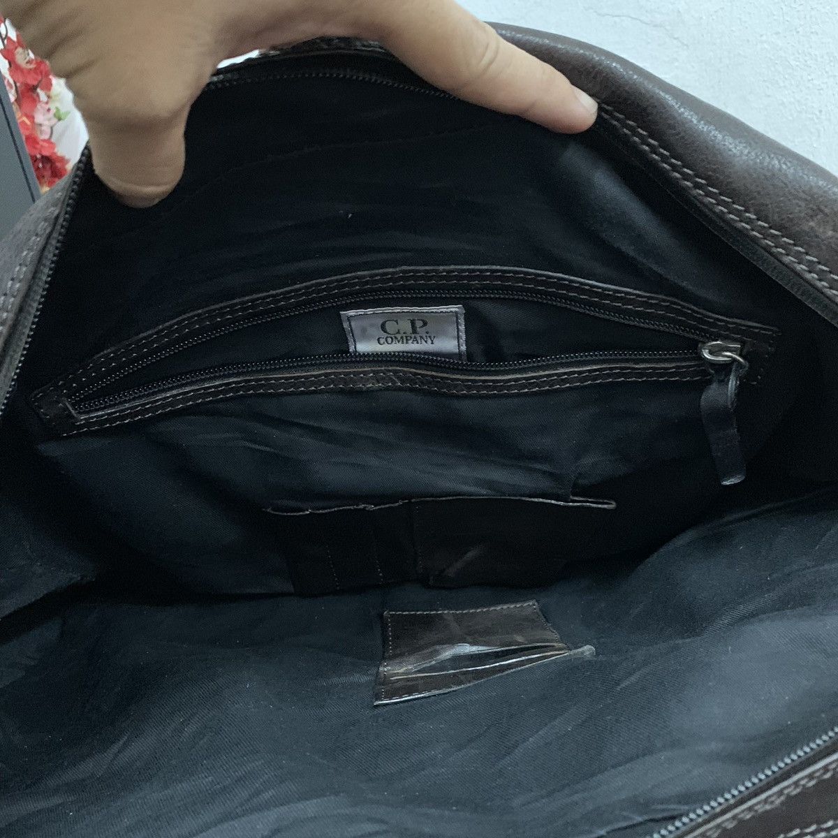 C.P. Company C.P COMPANY MASSIMO OSTI Leather Messenger Bag Size ONE SIZE - 17 Thumbnail