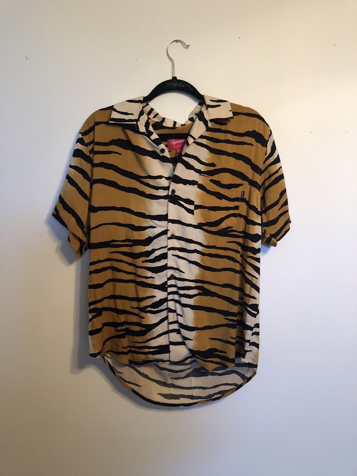 Supreme Tiger Stripe Rayon Shirt | Grailed