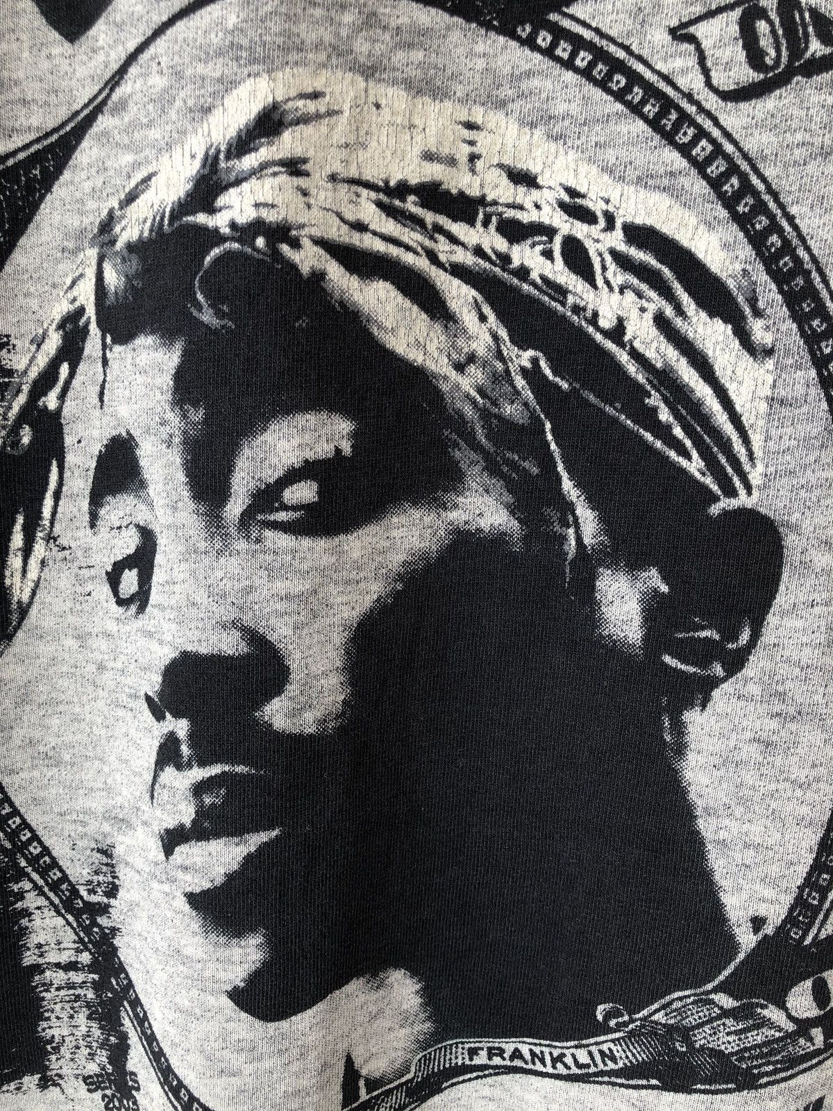 Rap Tees Vintage Tupac Shakur Distressed Bootleg Rap Tee Size US XXL / EU 58 / 5 - 6 Thumbnail