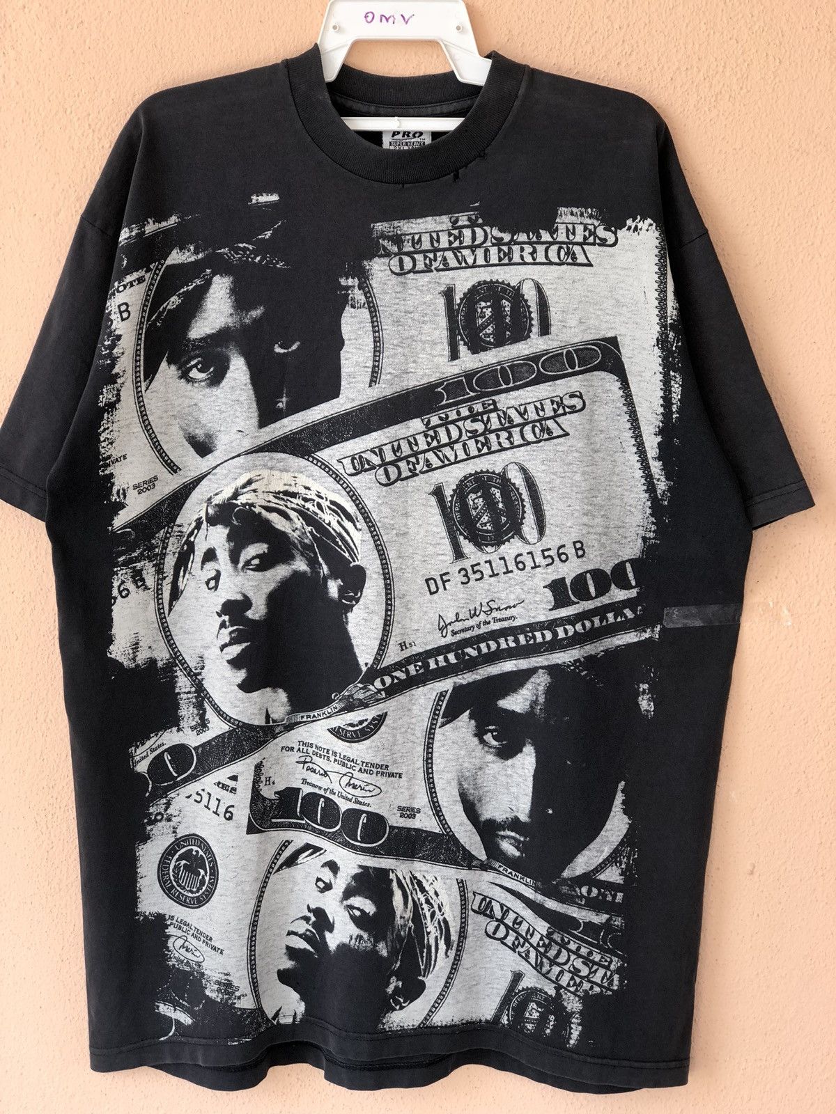 Rap Tees Vintage Tupac Shakur Distressed Bootleg Rap Tee Size US XXL / EU 58 / 5 - 1 Thumbnail