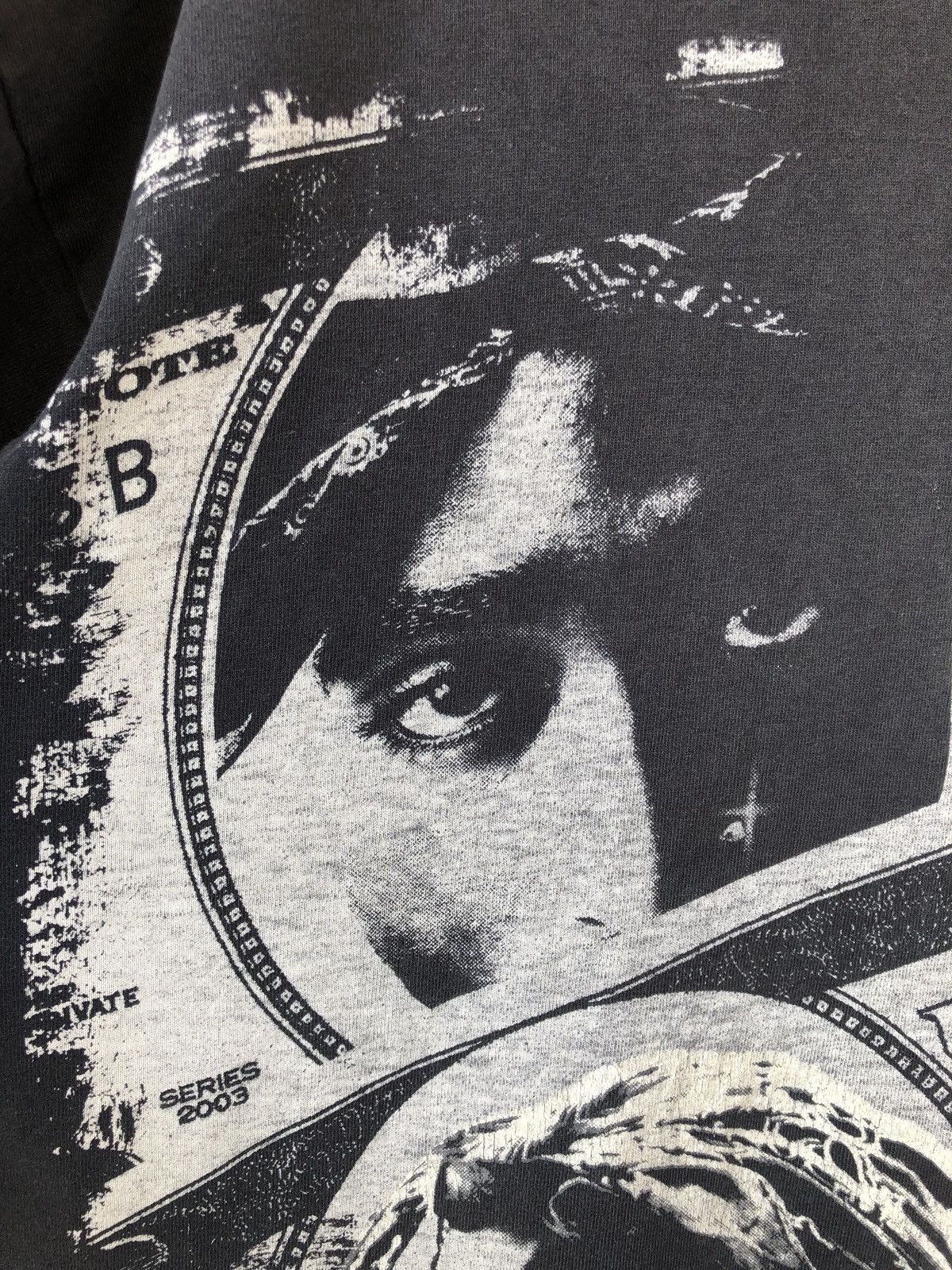 Rap Tees Vintage Tupac Shakur Distressed Bootleg Rap Tee Size US XXL / EU 58 / 5 - 8 Thumbnail