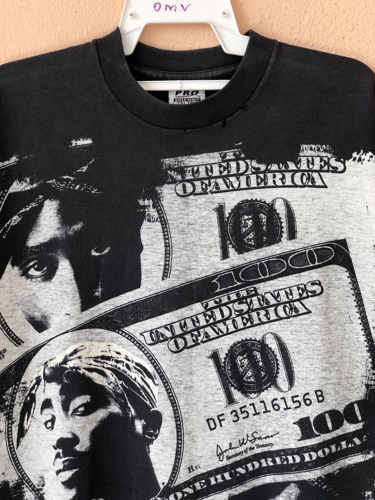 Rap Tees Vintage Tupac Shakur Distressed Bootleg Rap Tee Size US XXL / EU 58 / 5 - 2 Thumbnail
