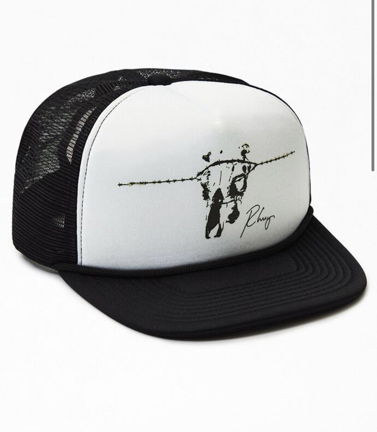 Pacsun × Rhude Rhude x Rhuigi Barbed Wire Snapback Trucker Hat | Grailed
