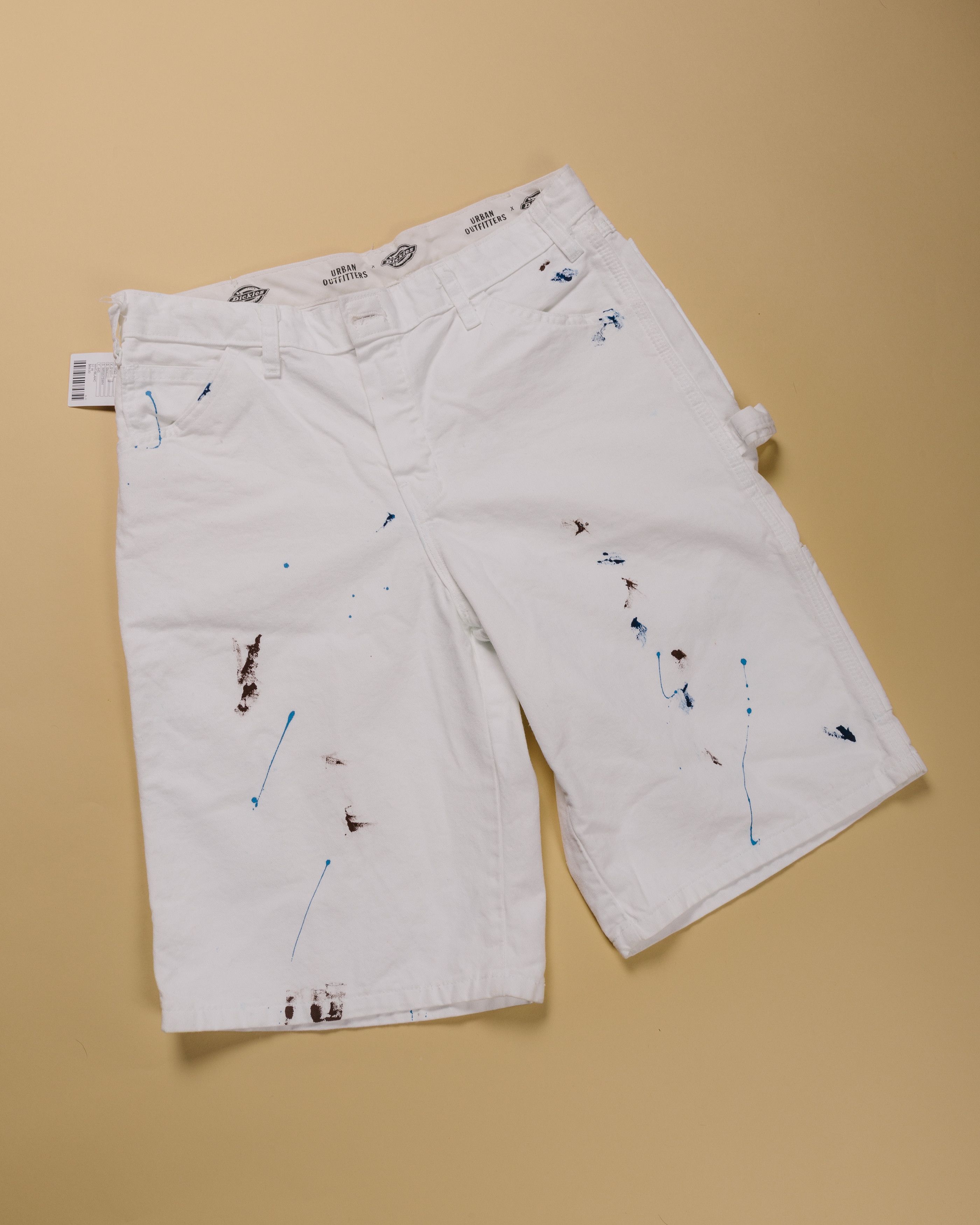 Dickies Painter Shorts, Men's, Size W34 (Duck Fabric) cotton Beige type Vintage Second Hand