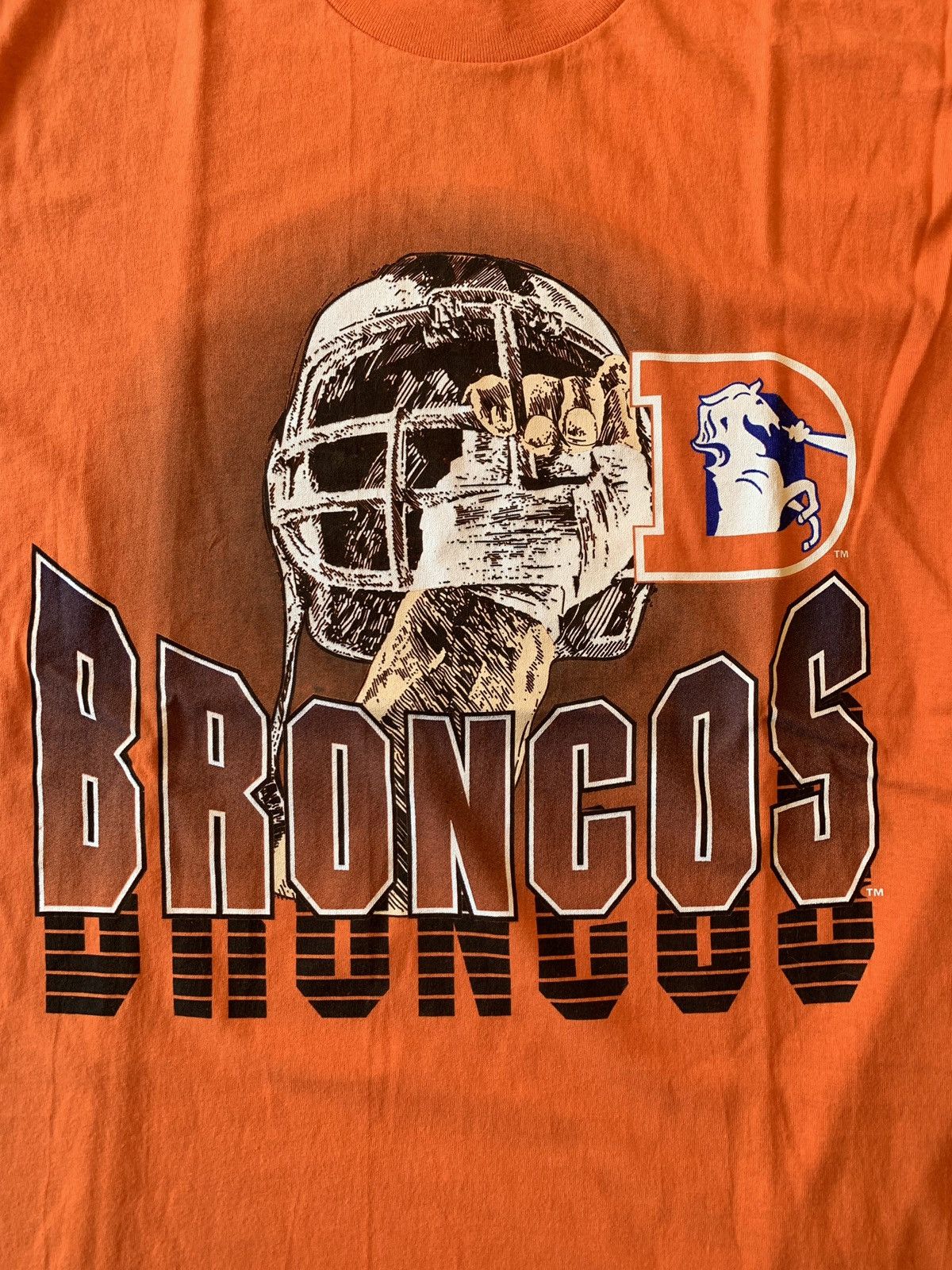 NFL Vintage Denver Broncos Team Rated Retro Tee Size US L / EU 52-54 / 3 - 3 Thumbnail