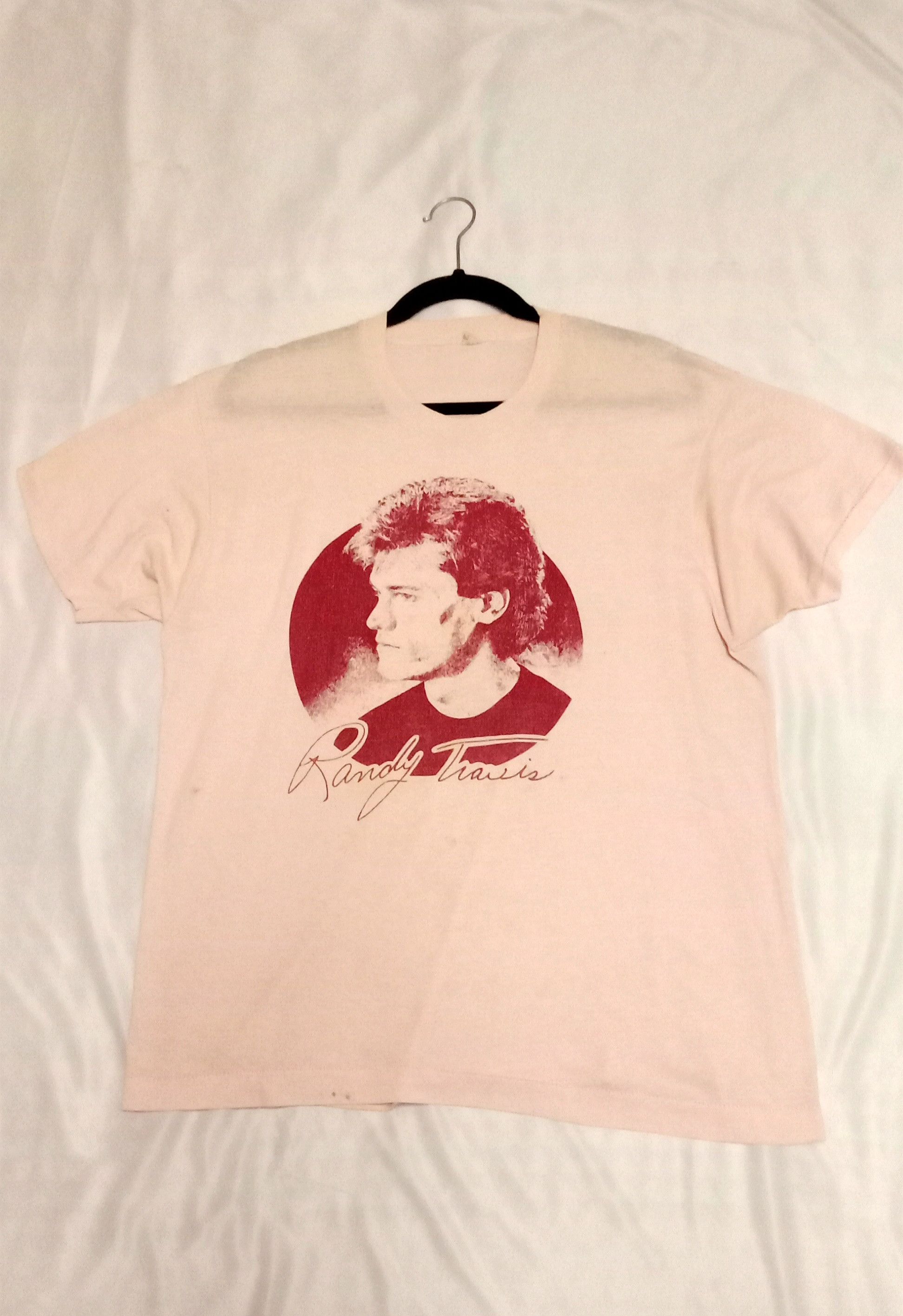 Band Tees × Vintage Vinatge rare Randy Travis 80's t-shirt Size US XL / EU 56 / 4 - 1 Thumbnail