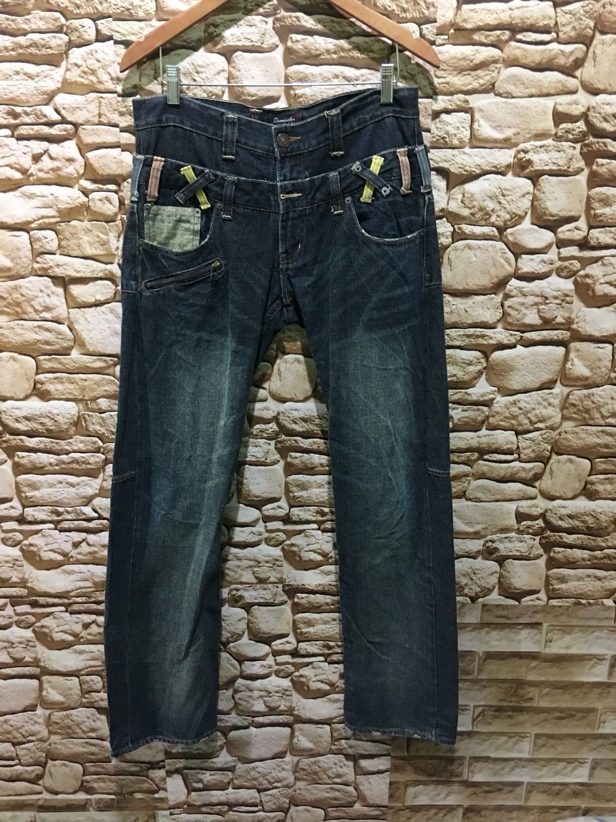 Japanese Brand Japanese Brand Double waist Dominate Handcrafted Jeans Size US 31 - 2 Thumbnail