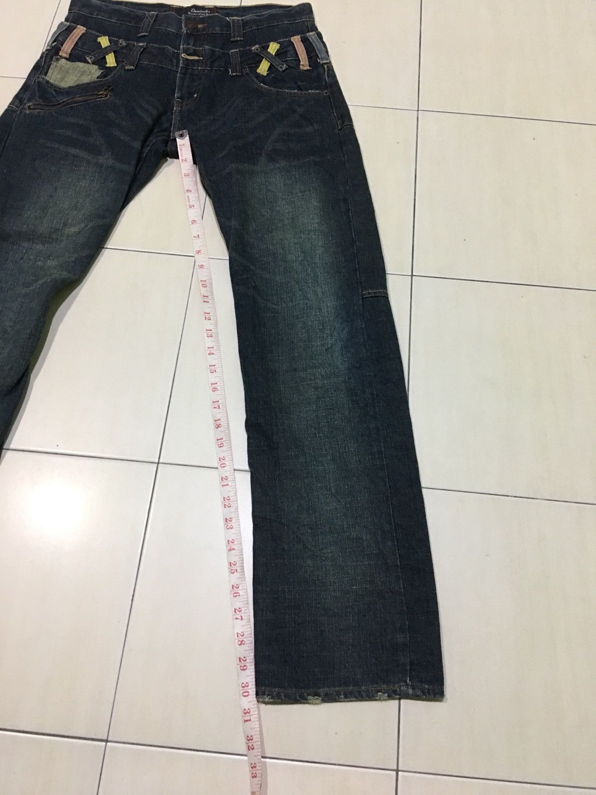 Japanese Brand Japanese Brand Double waist Dominate Handcrafted Jeans Size US 31 - 12 Thumbnail